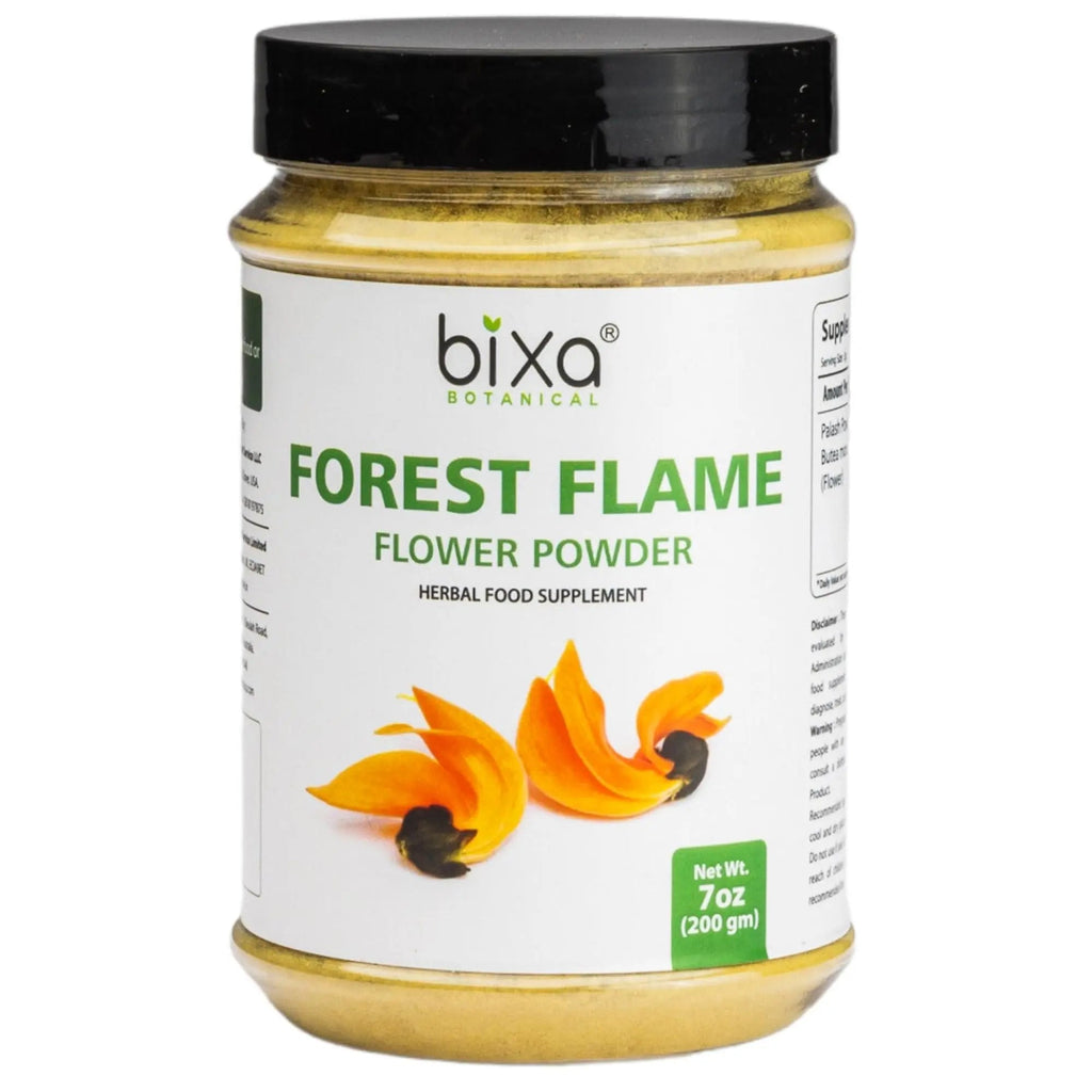 bixa BOTANICAL Forest Flame Tree Powder (Palash/Butea Monosperma), Herbal Natural Supplement for Men and Women | 7 Oz (200g) bixa BOTANICAL Au supplements