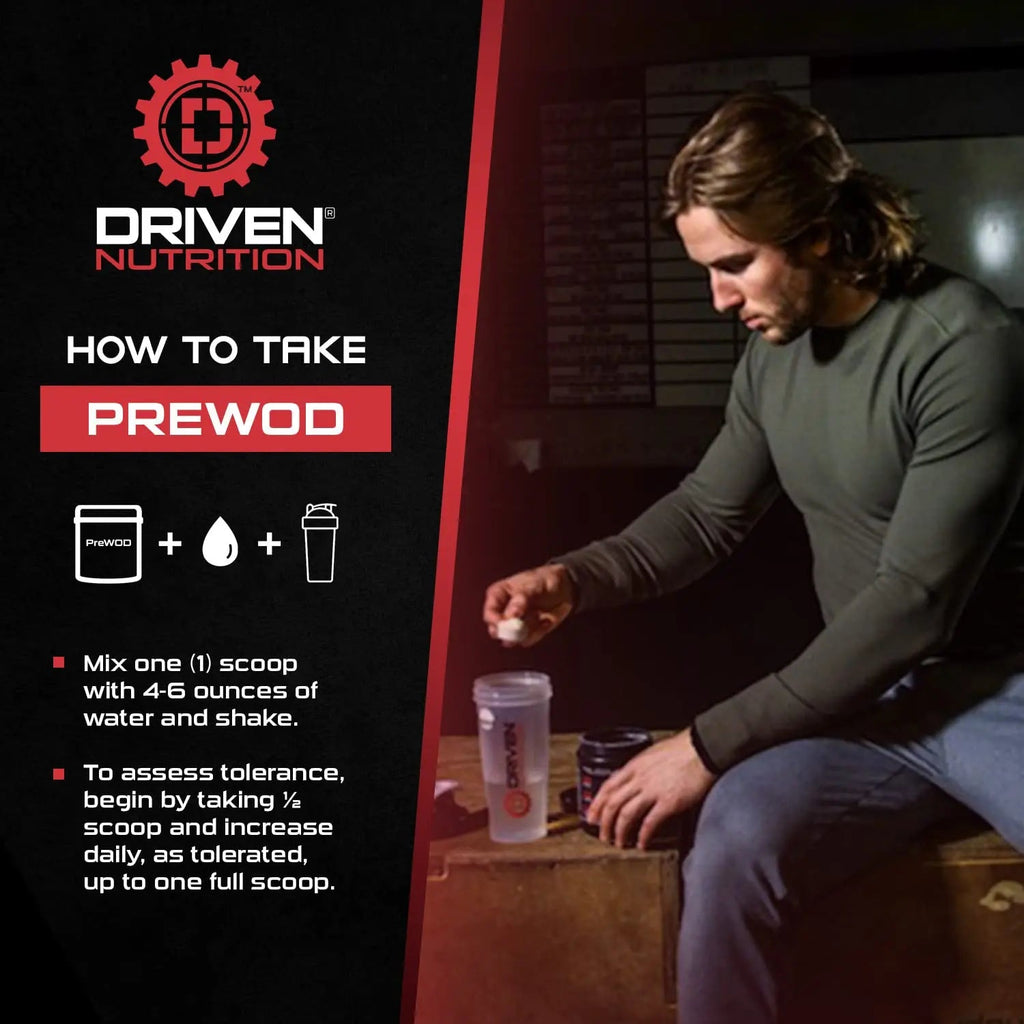 Driven PREWOD Energy Matrix, 50 Servings - Pre-Workout Supplement with Caffeine Driven Nutrition Au supplements