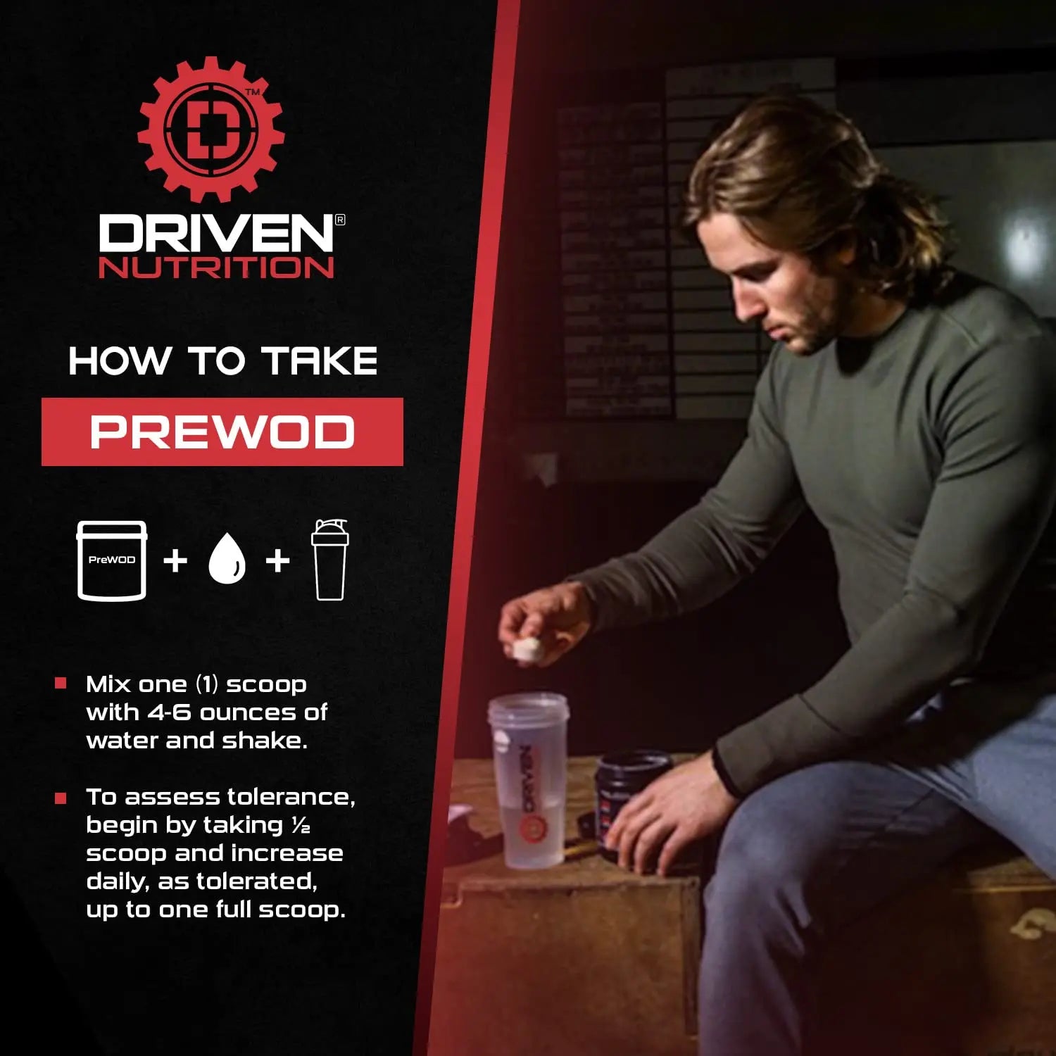 Driven PREWOD Energy Matrix, 50 Servings - Pre-Workout Supplement with Caffeine Driven Nutrition Au supplements