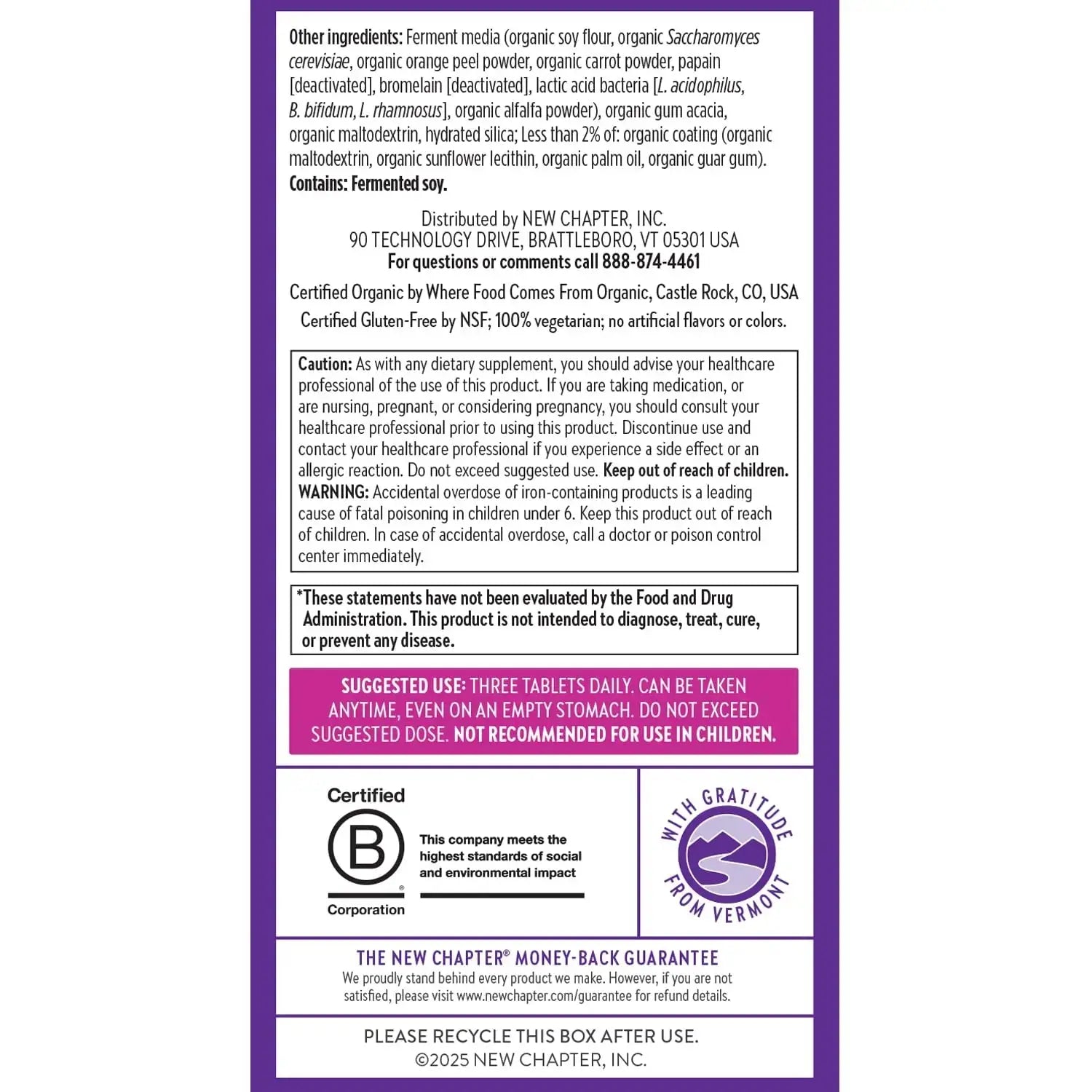 New Chapter, Postnatal Vitamins Lactation Supplement, Complete Multivitamin with Fermented Vitamin D3 + B Vitamins New Chapter Au supplements