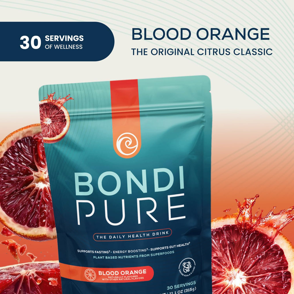 Bondi Pure - Daily Health & Detox Drink - Promote Gut Health & Energy Support During a Cleanse or Intermittent Fasting - Plant-Based Fibers,