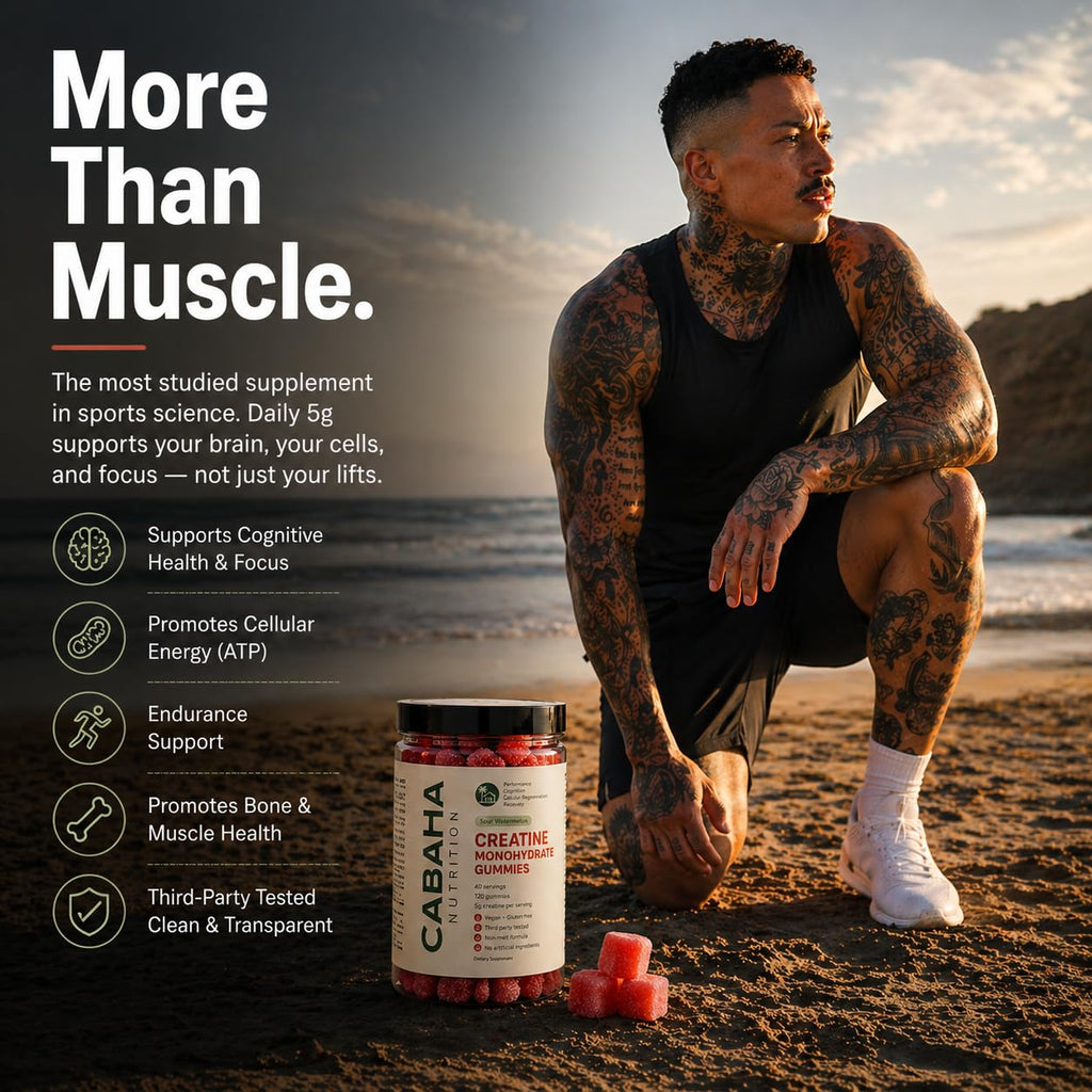 Creatine Monohydrate Gummies 5g - Only 2g Sugar, Made in USA - Sour Watermelon Flavor - Vegan & 3rd Party Tested - Pre & Post Workout Supplement for Women and Men (120 Count, 40 Servings)