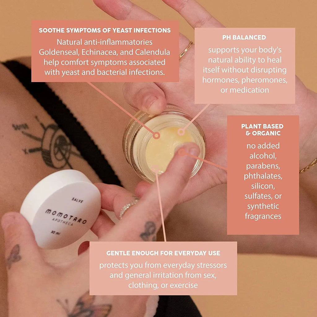 MOMOTARO APOTHECA Vaginal Moisturizer, Organic Vulva Salve - Intimate Soothing Balm MOMOTARO APOTHECA Au supplements