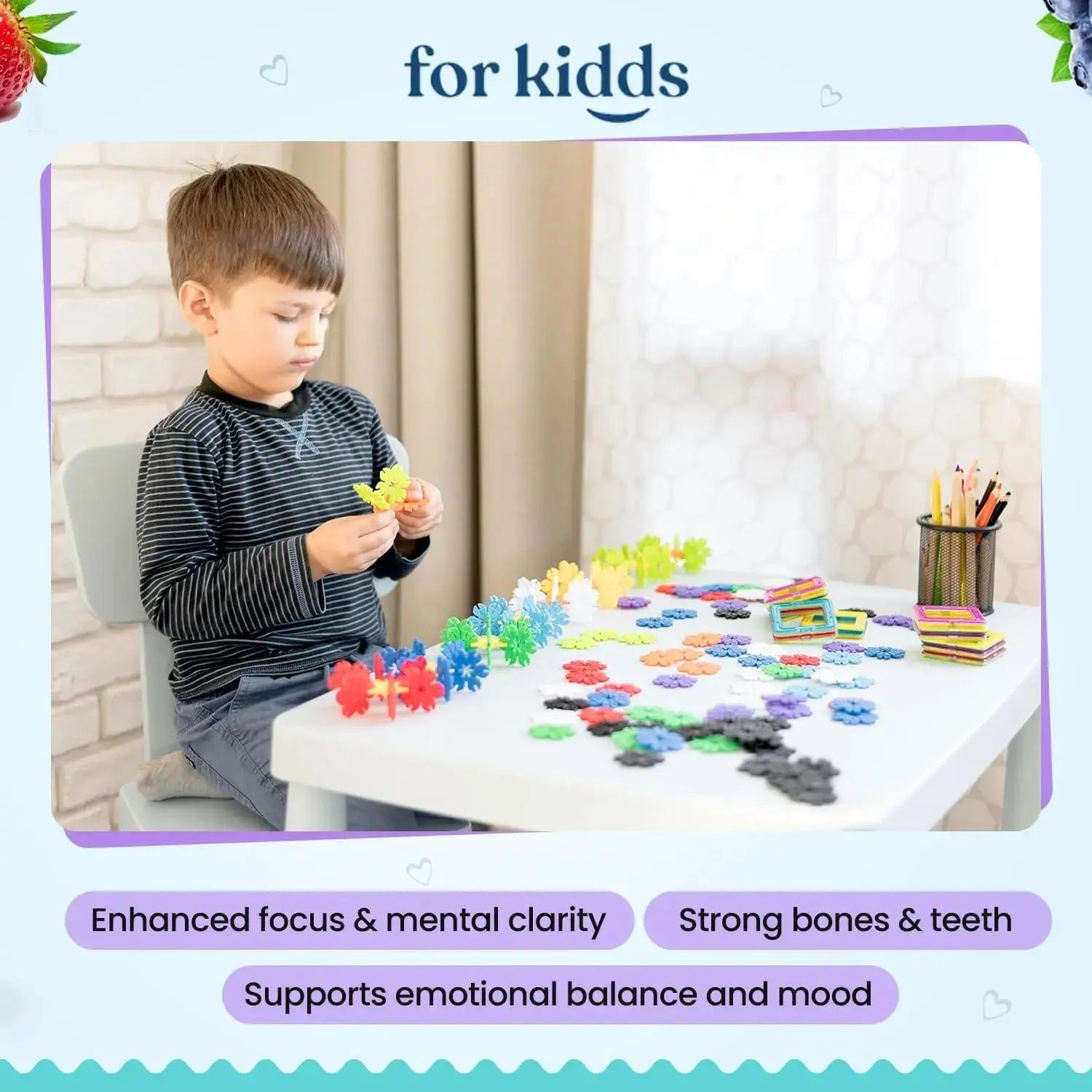 ZettoA Daily Multivitamins for Kids Ages 2+, Berry Gummies with 11 Essential Vitamins & Minerals for Immune Support ZettoA Au supplements