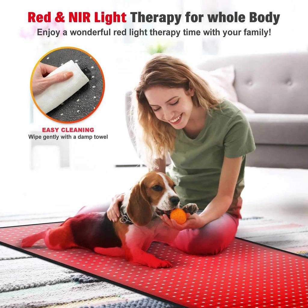 Red Light Therapy Mat for Body, 71"x 31" Red Light Therapy Blanket Red Near Infrared 660nm 850nm GMOWNW Au supplements