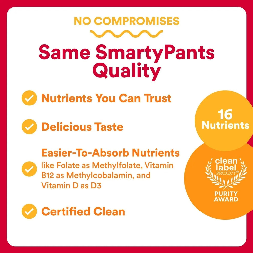 SmartyPants Multivitamin for Men & Women - Improved Formula: Multivitamin Gummies with Omega 3 (DHA/EPA) SmartyPants Au supplements