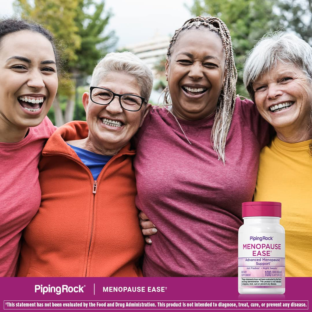 Piping Rock Menopause Ease Supplement | 100 Capsules | Advanced Support for Women | with Black Cohosh and Wild Yam | Non-GMO, Gluten Free Piping Rock Au supplements