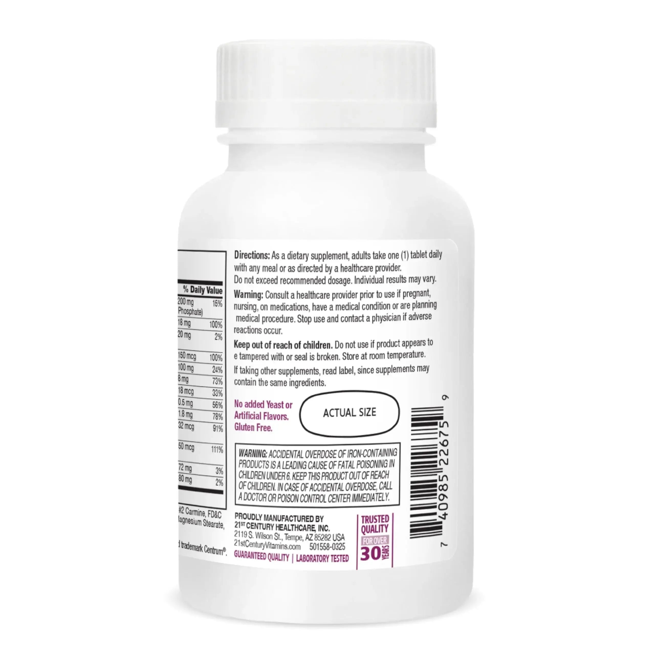 21st Century Sentry Women Multivitamin Tablets, 120 Count 21st Century Au supplements