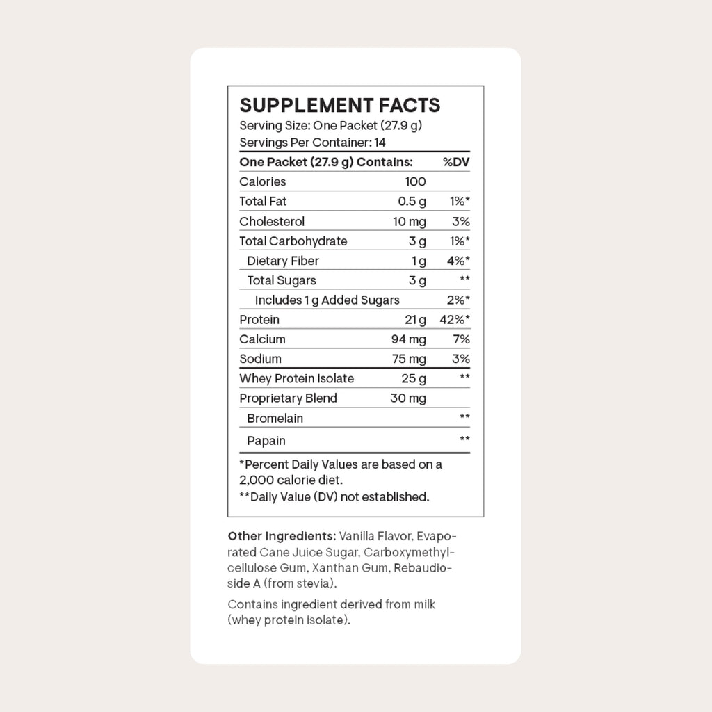 THORNE - Whey Protein Isolate - 21 Grams of Easy-to-Digest Whey Protein Powder - NSF Certified for Sport - Vanilla - 13.79 Ounces - 14 Packets THORNE Au supplements
