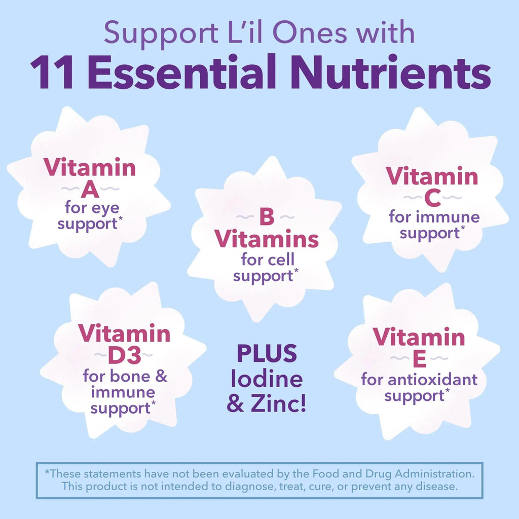 L'il Critters Frozen Daily Kids Multivitamin Gummies Assorted Berry Flavors for Ages 2+ Toddlers and Kids, Disney Multivitamin Gummies Lil Critters Au supplements