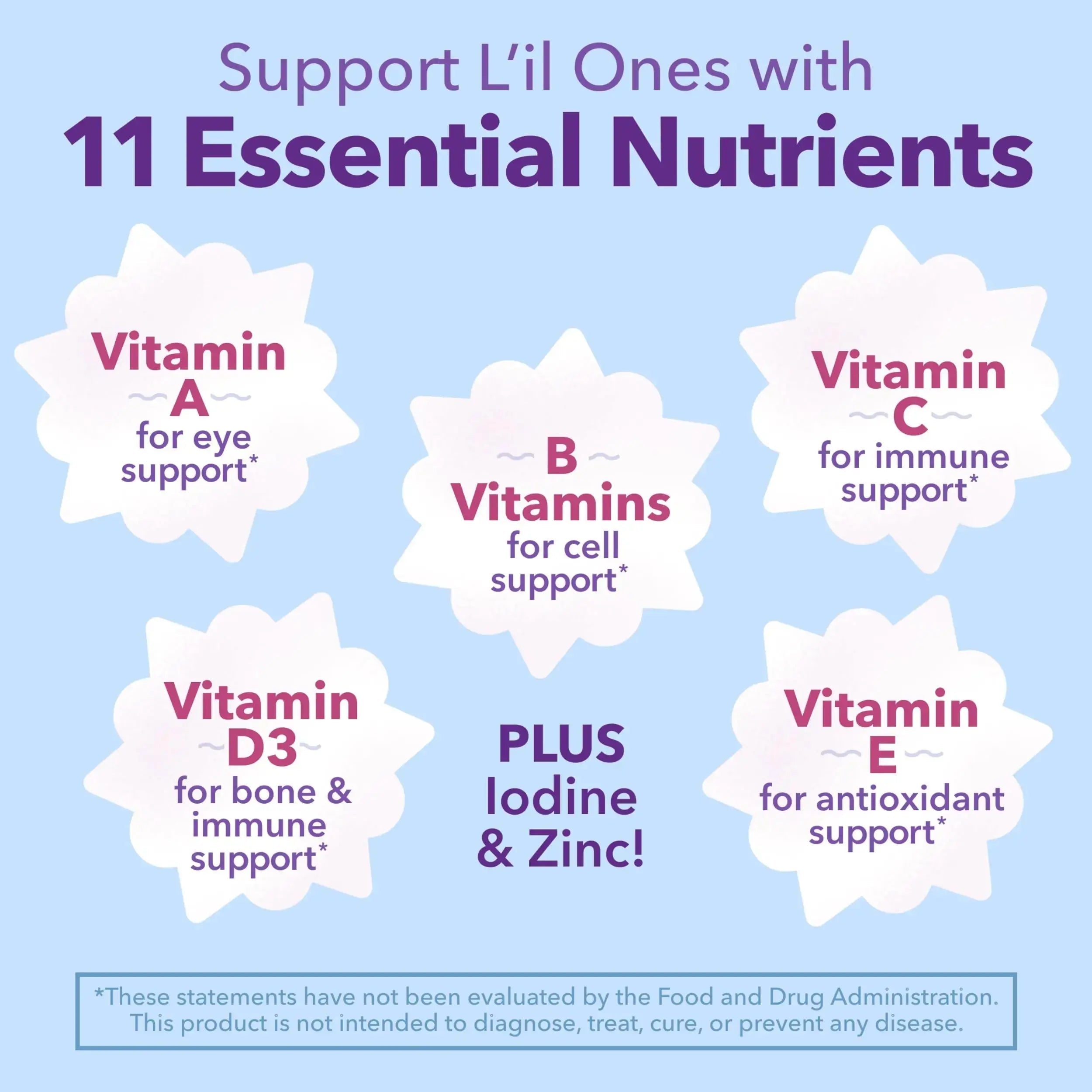 L'il Critters Frozen Daily Kids Multivitamin Gummies Assorted Berry Flavors for Ages 2+ Toddlers and Kids, Disney Multivitamin Gummies Lil Critters Au supplements