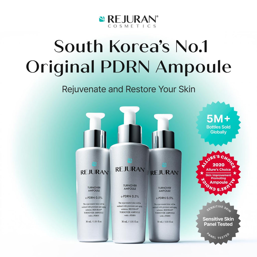 REJURAN® Turnover Ampoule, c-PDRN® – Original Salmon DNA PDRN Face Serum for Rejuvenation, Firming, Hydration & Youthful Glow
