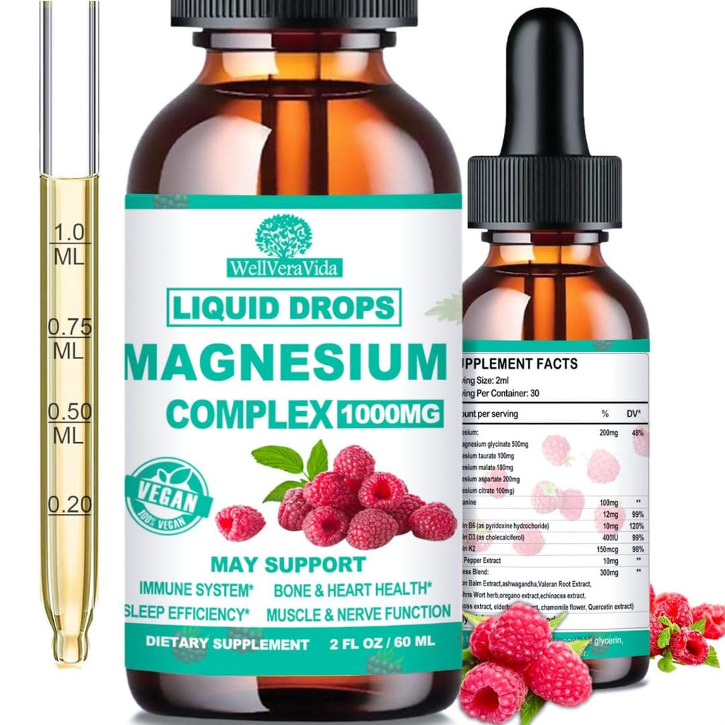 Cortisol Detox for Women & Men w. Super Calm 16-in-1 Magnesium, Theanine, Ashwagandha, St Johns Wort, Lemon Balm, Cortisol Wellness Liquid Drops for Balanced Cortisol, Harmone Balanced & Relaxation WellVeraVida Au supplements