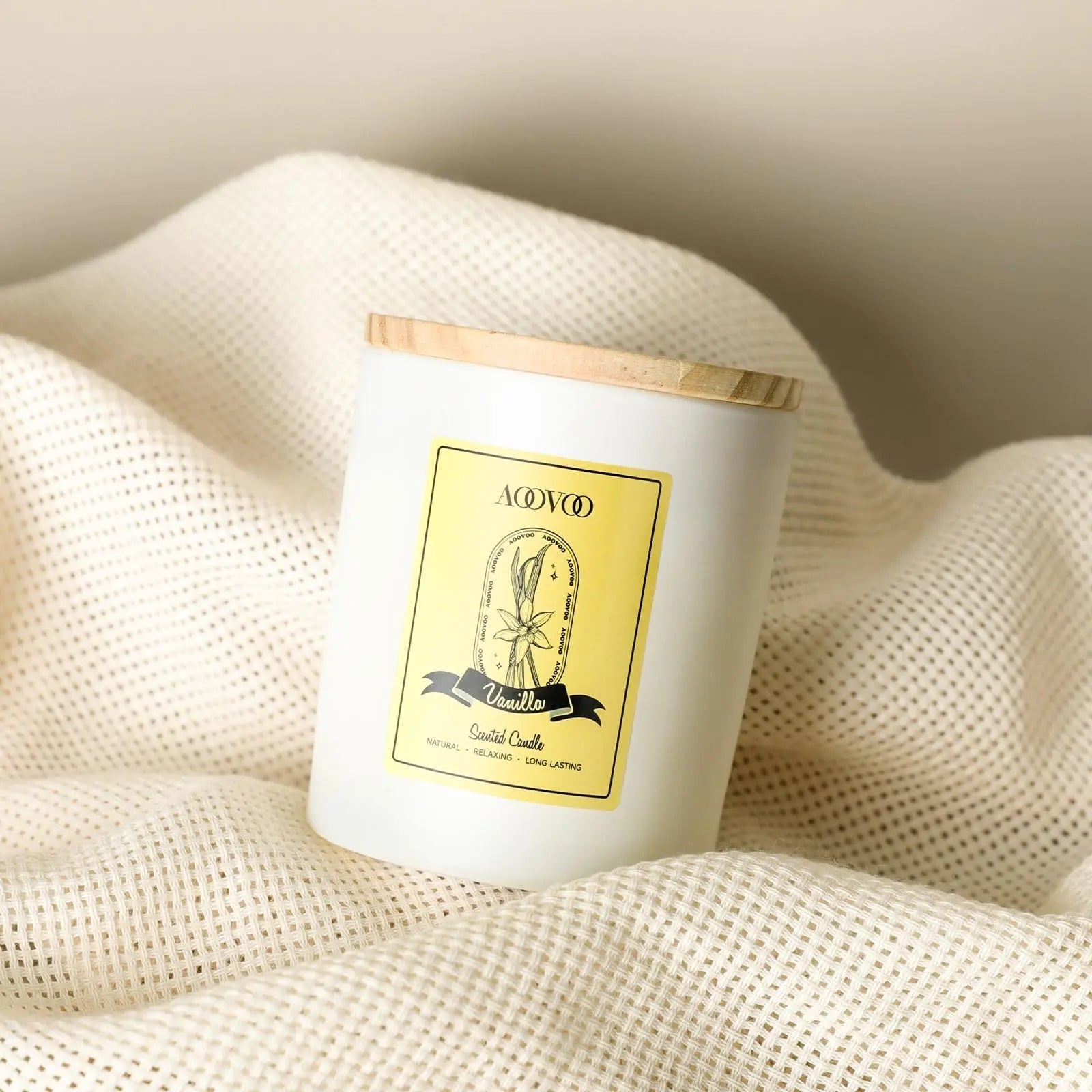 Vanilla Soy Candles Gift for Women - Aromatherapy Candle with Crystals Inside, 10oz Natural Soy Wax Candles AOOVOO Au supplements