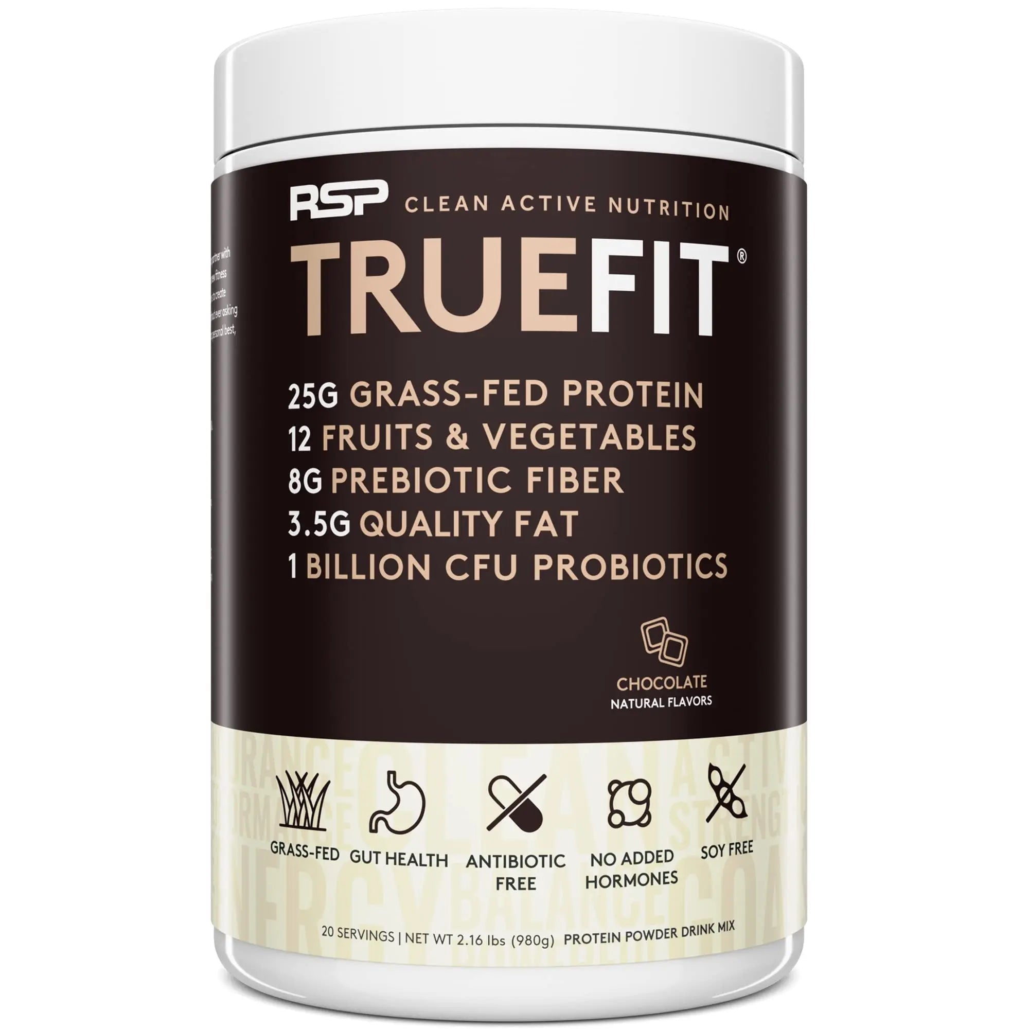 RSP NUTRITION TRUEFIT Protein Powder Meal Replacement Shake, 4.32 LB, Chocolate RSP NUTRITION Au supplements