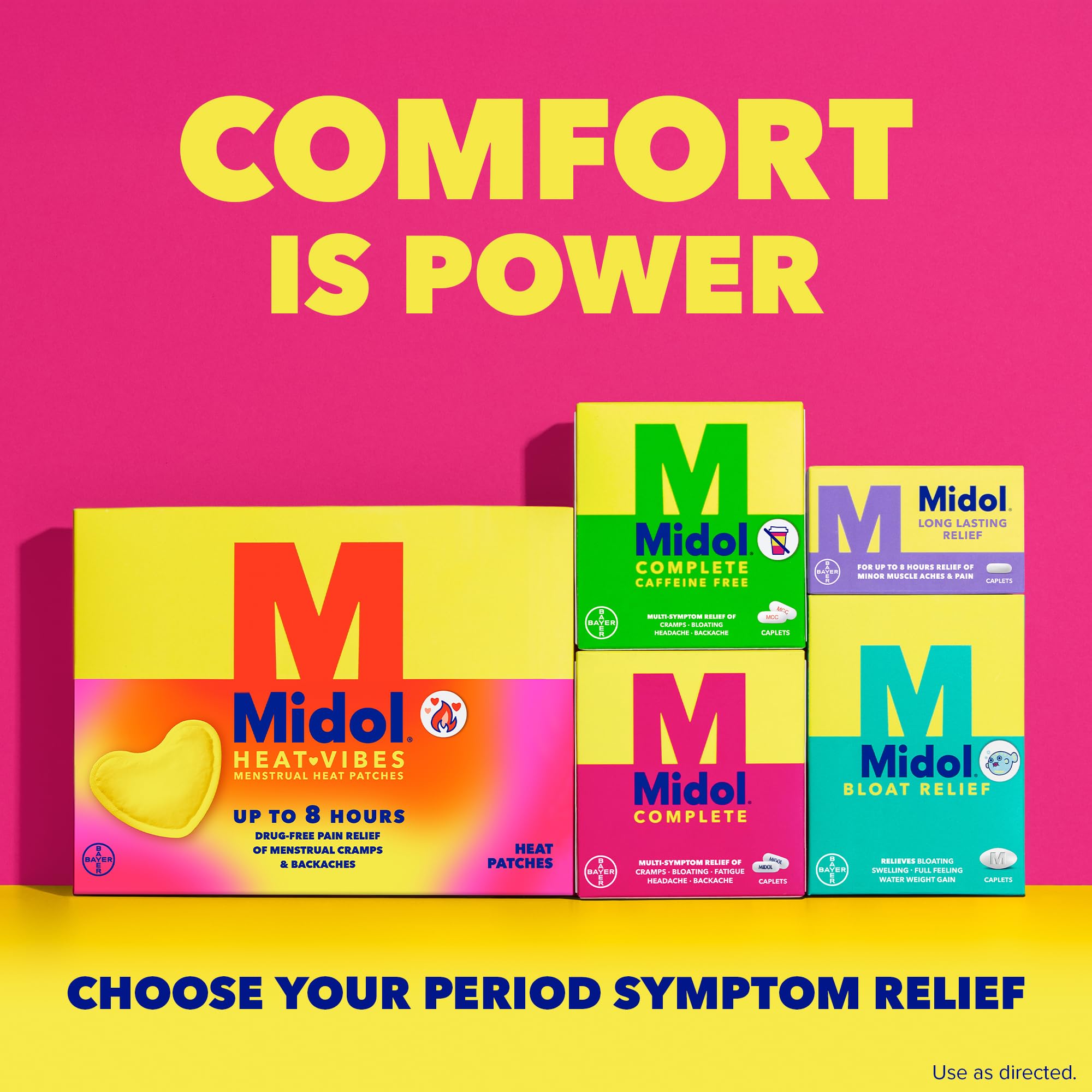 Midol Complete Menstrual Pain Relief Caplets, 40 Count - Provides Cramp, Headache, and Bloating Relief Midol Au supplements