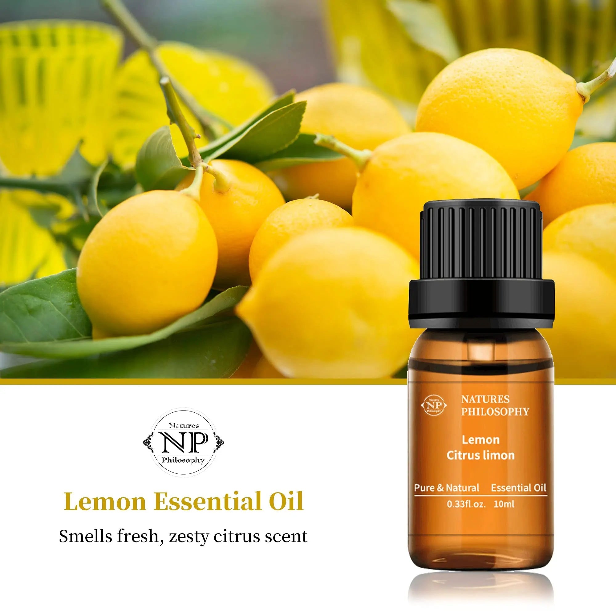 Lemon Essential Oil,100% Pure Organic Essential Oils for Aromatherapy, Diffuser, Massage, Soap Making NP NATURES PHILOSOPHY Au supplements
