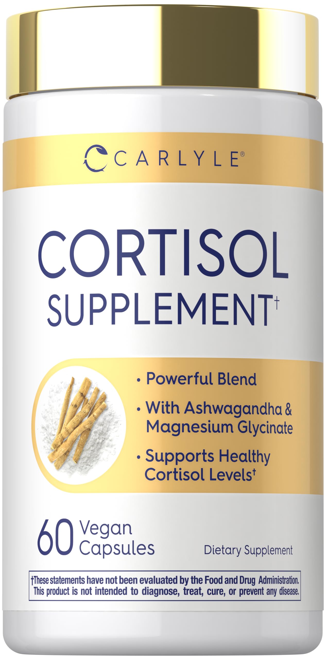 Carlyle Cortisol Supplement | 60 Vegan Capsules | Ashwagandha & Magnesium Complex | Non-GMO, Gluten Free Carlyle Au supplements