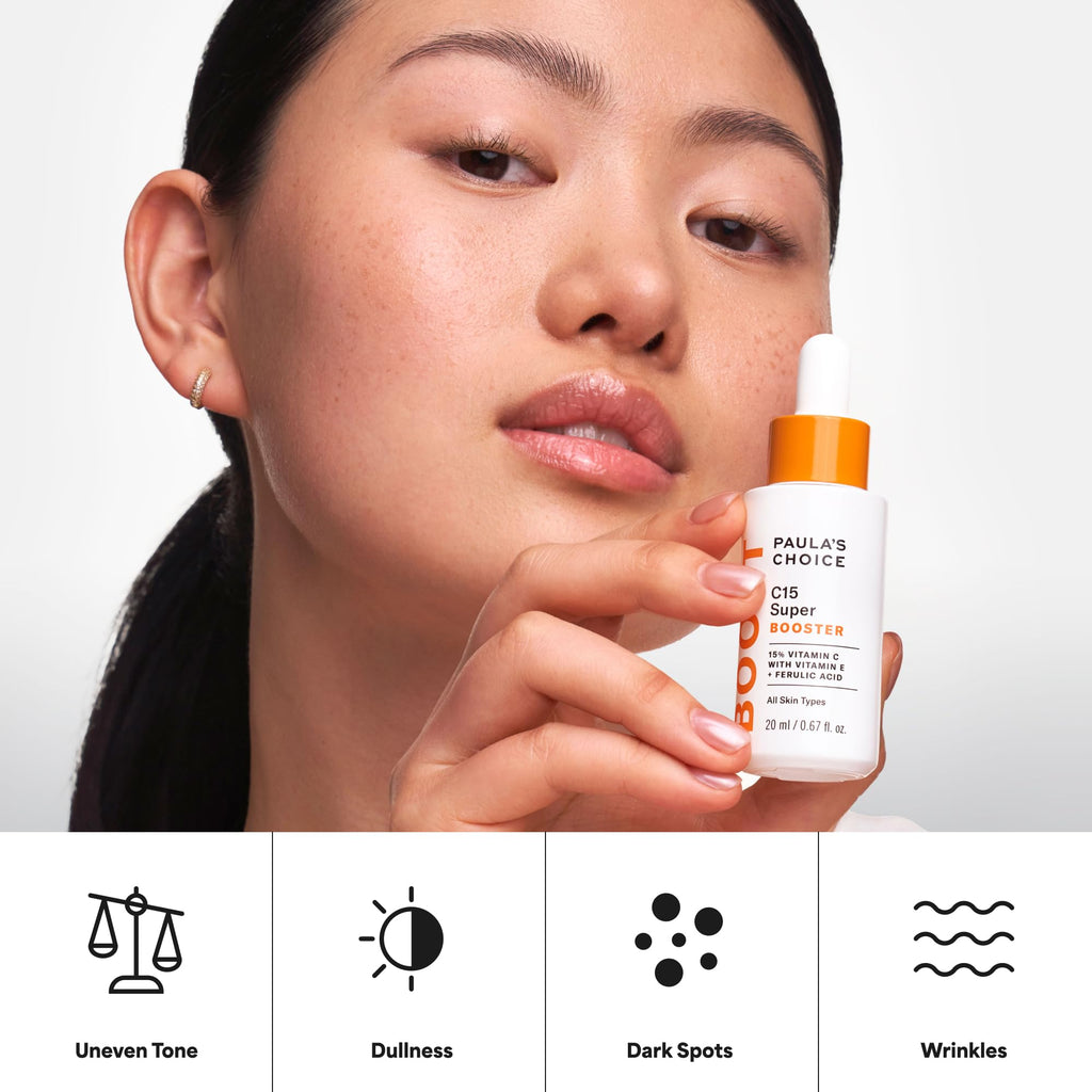 Paula's Choice BOOST C15 Super Booster, 15% Vitamin C Serum for Face, Face Serum with Vitamin E & Ferulic Acid