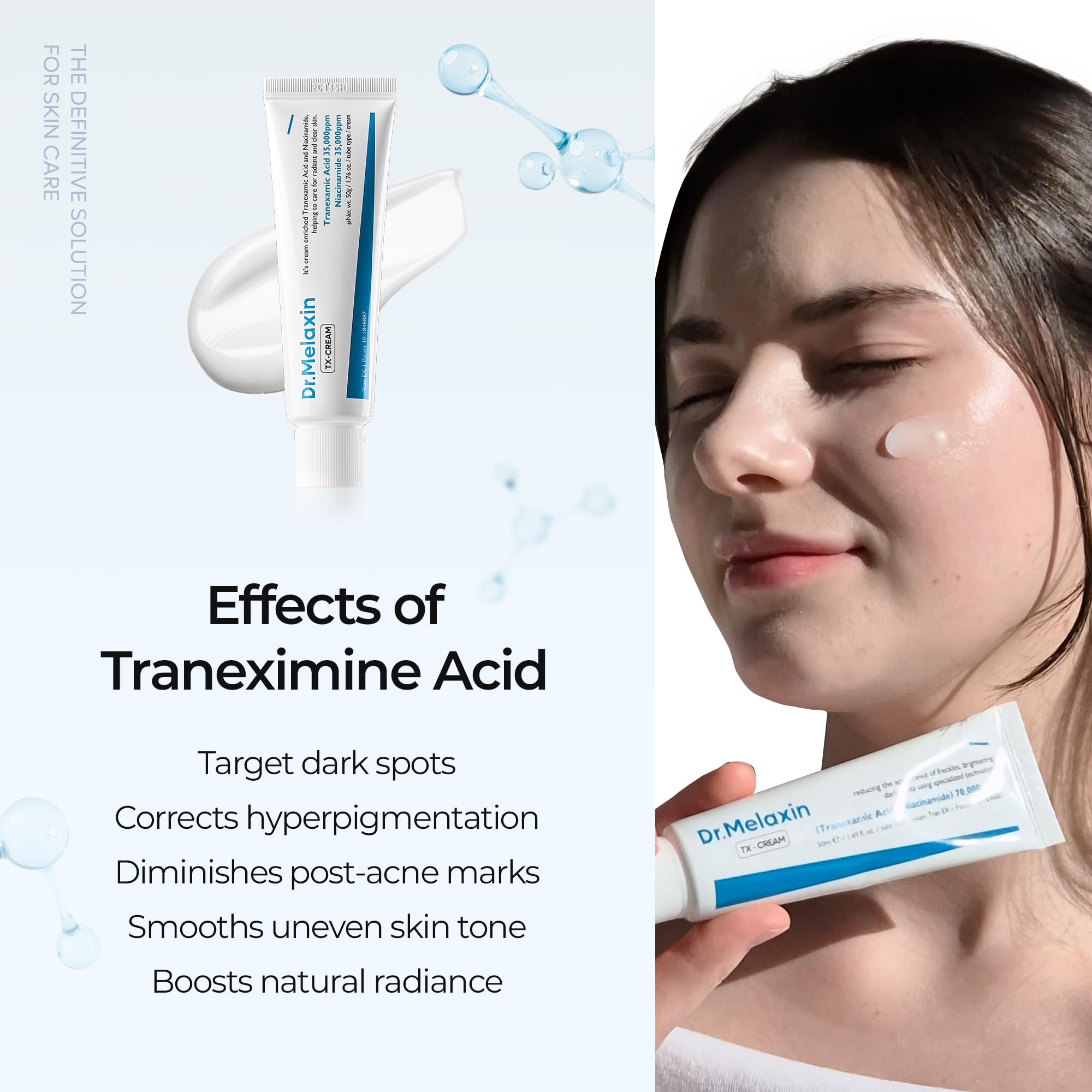 DR.Melaxin TX Tranexamic Acid CREAM | Skin freckle Cream, Blemishes, Anti-pigmetation korean skin care