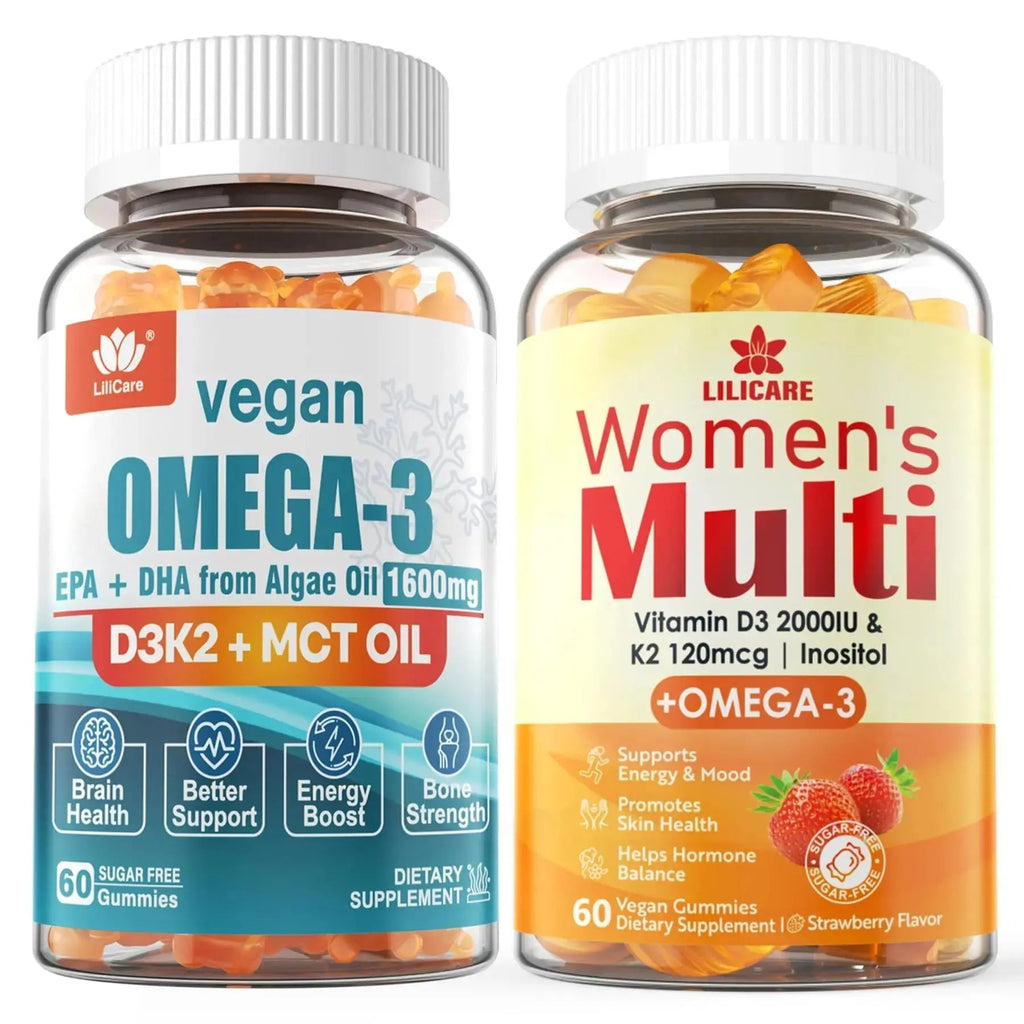 LILICARE Womens Multivitamin Gummies Vegan Omega3 Gummies 1280mg LILICARE Au supplements