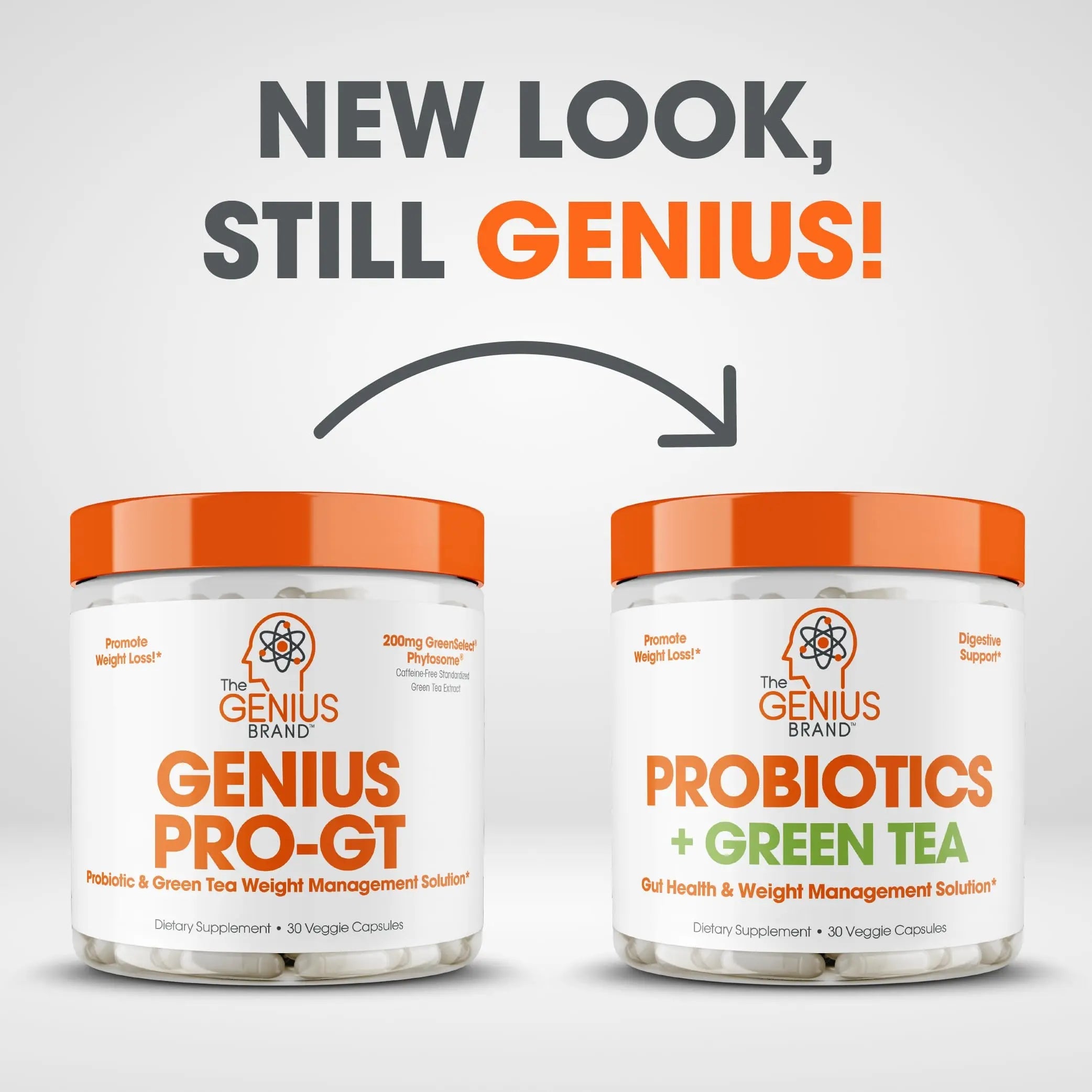 Genius Probiotics for Weight Loss with Green Tea Extract - Fat Burner Supplement & Digestive The Genius Brand Au supplements