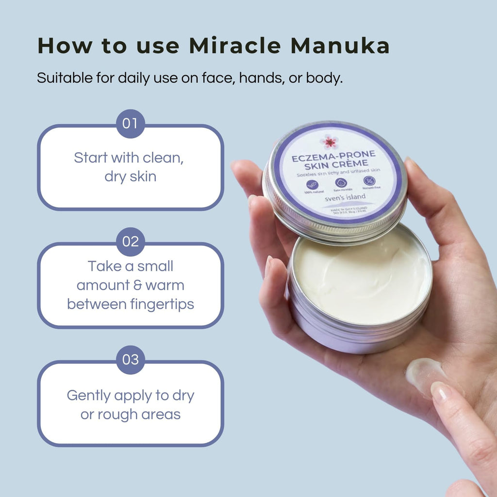 Sven's Island Miracle Manuka Cream 250g | Lightweight Daily Moisturiser with Manuka Leaf Oil | Hydrating Cream for Dry & Sensitive Skin | Face & Body Moisturizer | Made in New Zealand Sven's Island Natural Remedies Au supplements