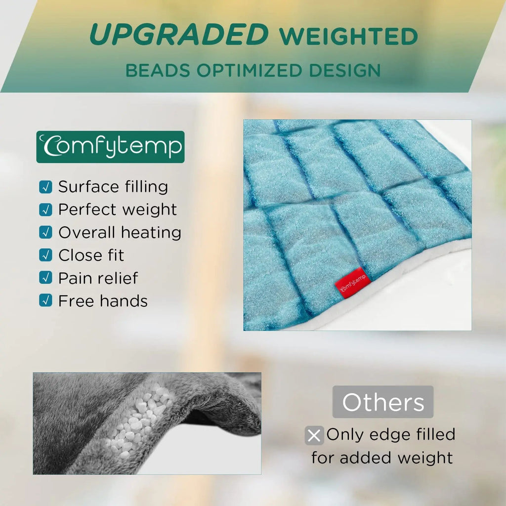Weighted Heating Pad for Neck and Shoulders, Comfytemp 2.2lb Large Electric Heated Neck Comfytemp Au supplements