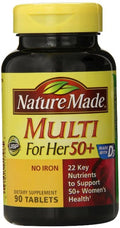 Nature Made Multi for Her 50+ Vitamin/Mineral Tablets 90 ea (Pack of 5) Nature Made Au supplements