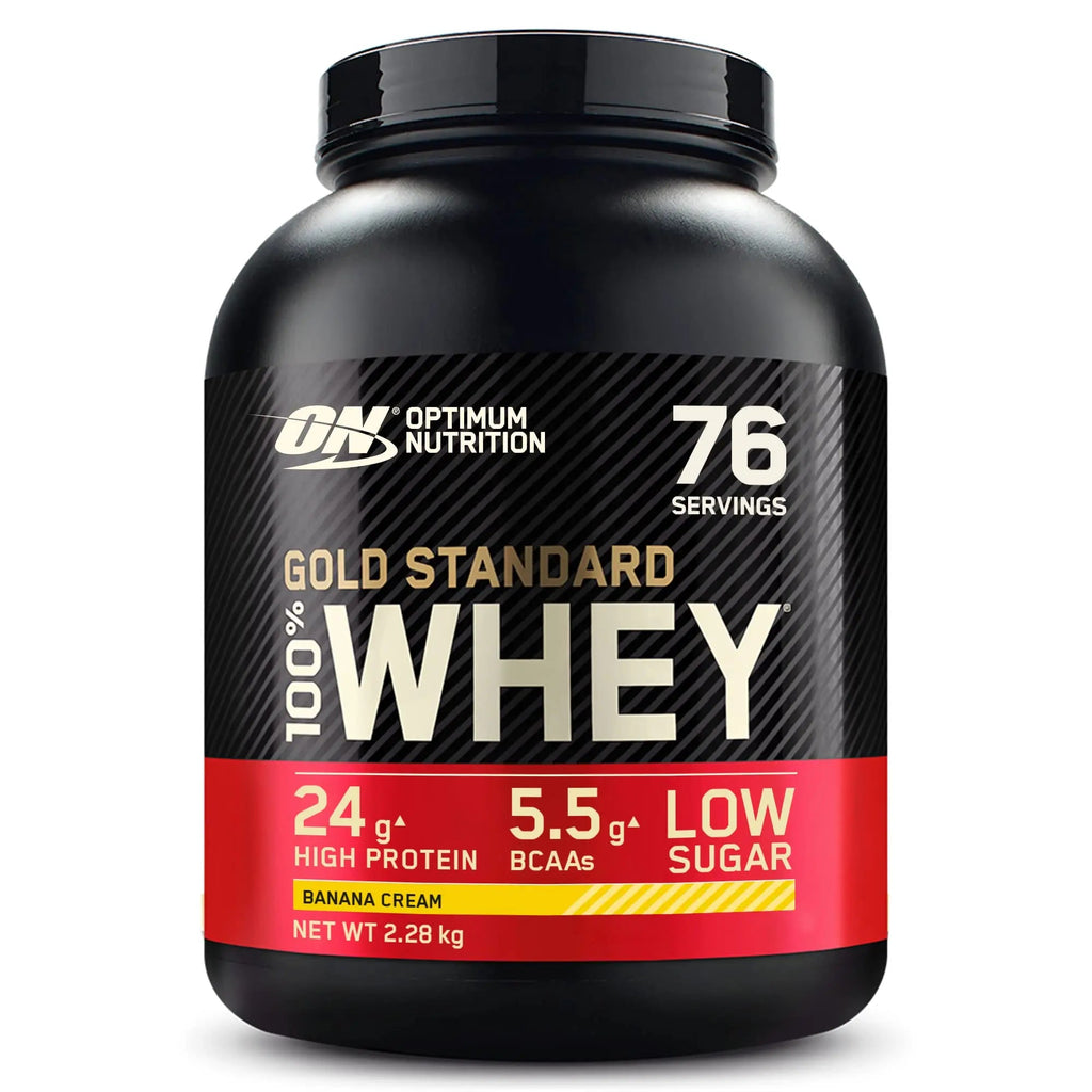 Optimum Nutrition Gold Standard 100% Whey Protein Powder, Banana Cream, 5 Pound Optimum Nutrition Au supplements