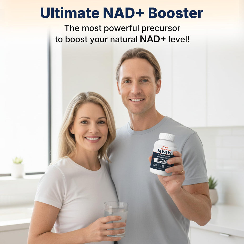 NMN Supplement 1000 mg Pure Nicotinamide Mononucleotide - NAD Precursor for Energy, Cellular Renewal & Longevity Support - Mitochondrial Support 120 Capsules - Vegan, Non GMO, Gluten Free MOM NUTRIX Au supplements