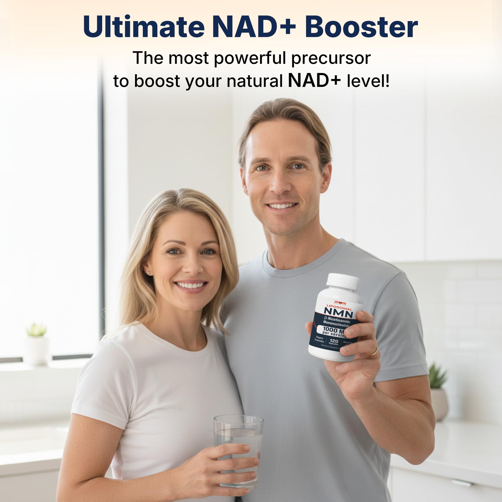 NMN Supplement 1000 mg Pure Nicotinamide Mononucleotide - NAD Precursor for Energy, Cellular Renewal & Longevity Support - Mitochondrial Support 120 Capsules - Vegan, Non GMO, Gluten Free MOM NUTRIX Au supplements