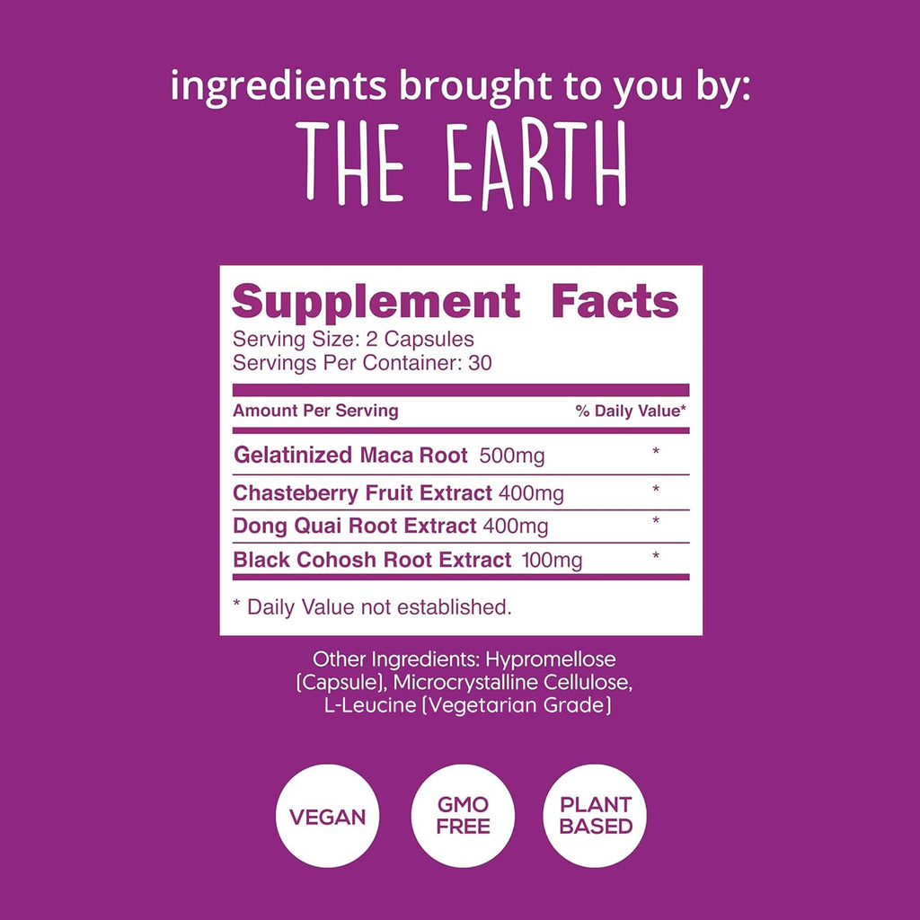 Hormone Balance for Women – PMS Support Supplement, Menopause & Perimenopause | Bloating Relief, Menstrual Cramp, Mood, PMDD | Chasteberry Supplements, Black Cohosh, Dong Quai | Vegan, Non-GMO, 60 Ct Happy Healthy Hippie Au supplements