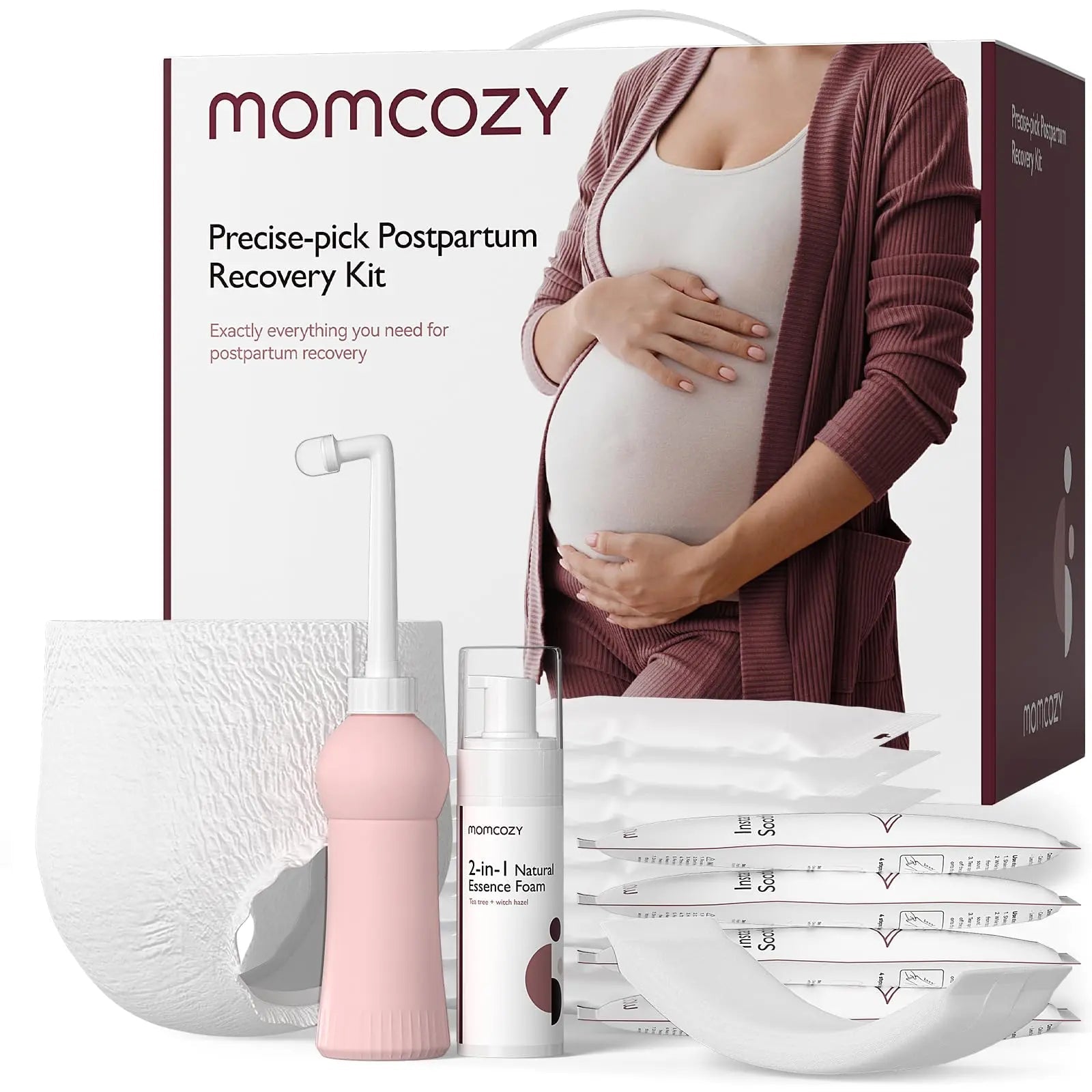 Momcozy Postpartum Recovery Essentials Kit, 19 PCS Labor Delivery Mom Care Set, Self-Absorbent Momcozy Au supplements