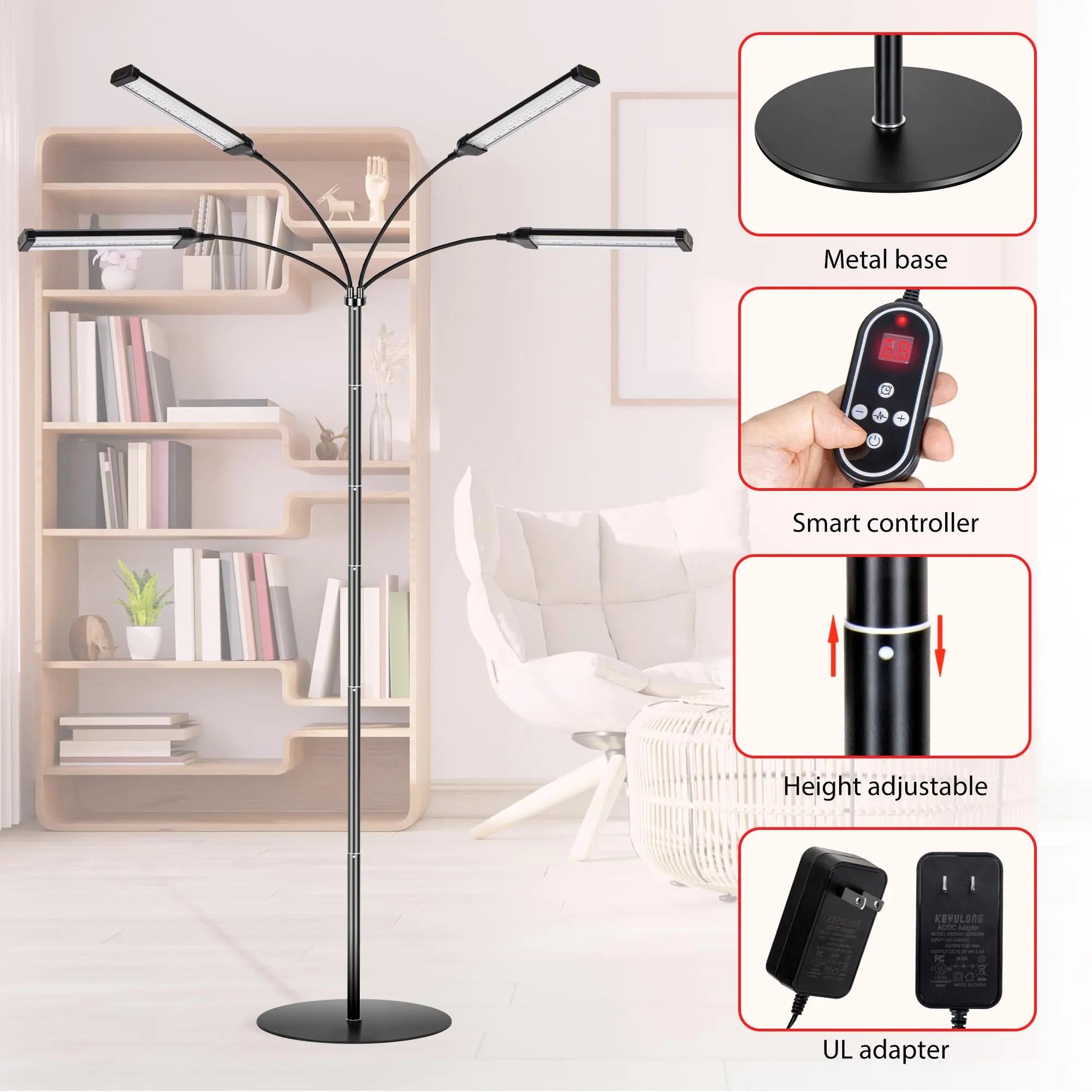 Dexnump Red Light Therapy for Face, 324 LEDs Red Light Therapy Lamp Height Free Adjustment Infrared Dexnump Au supplements