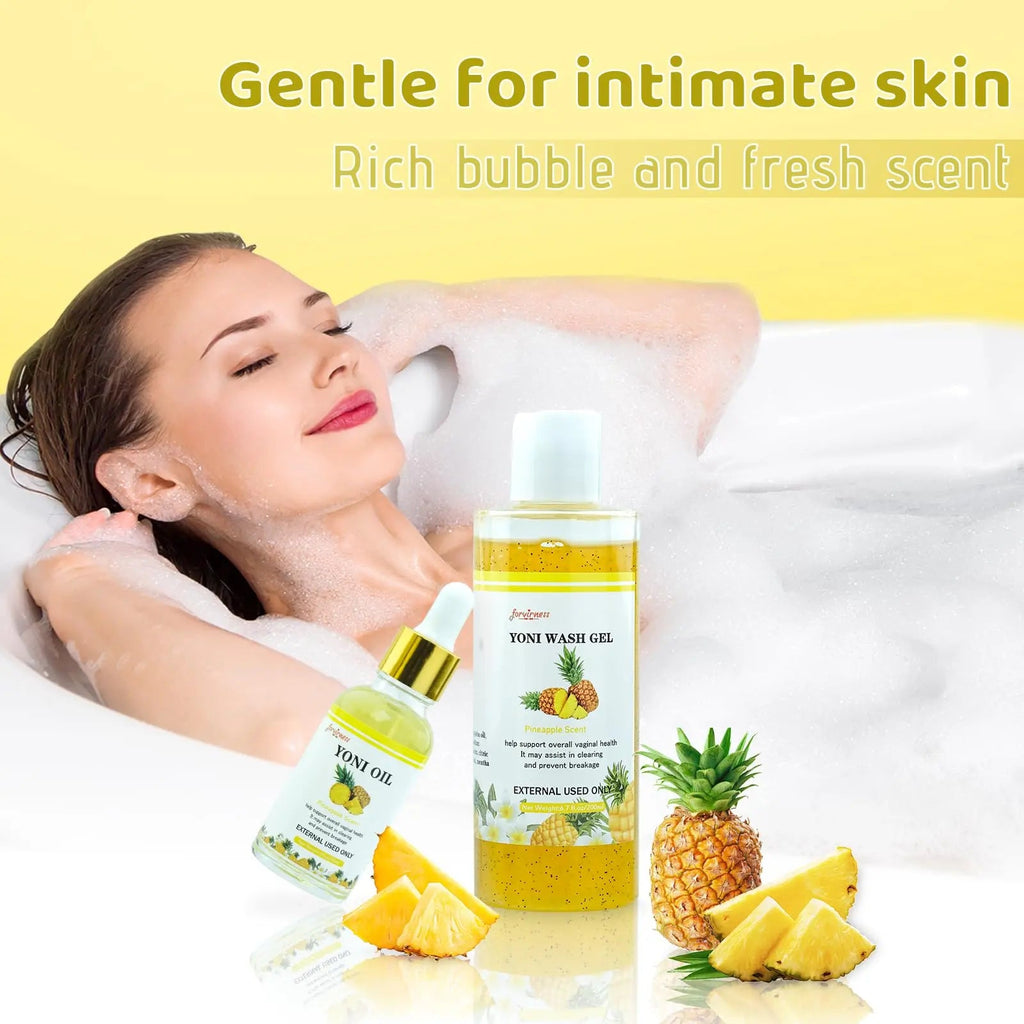 forvirness Natural Yoni Wash Yoni Oil Set, Cleanse - Remove Odor - ph Balance Feminine Wash forvirness Au supplements