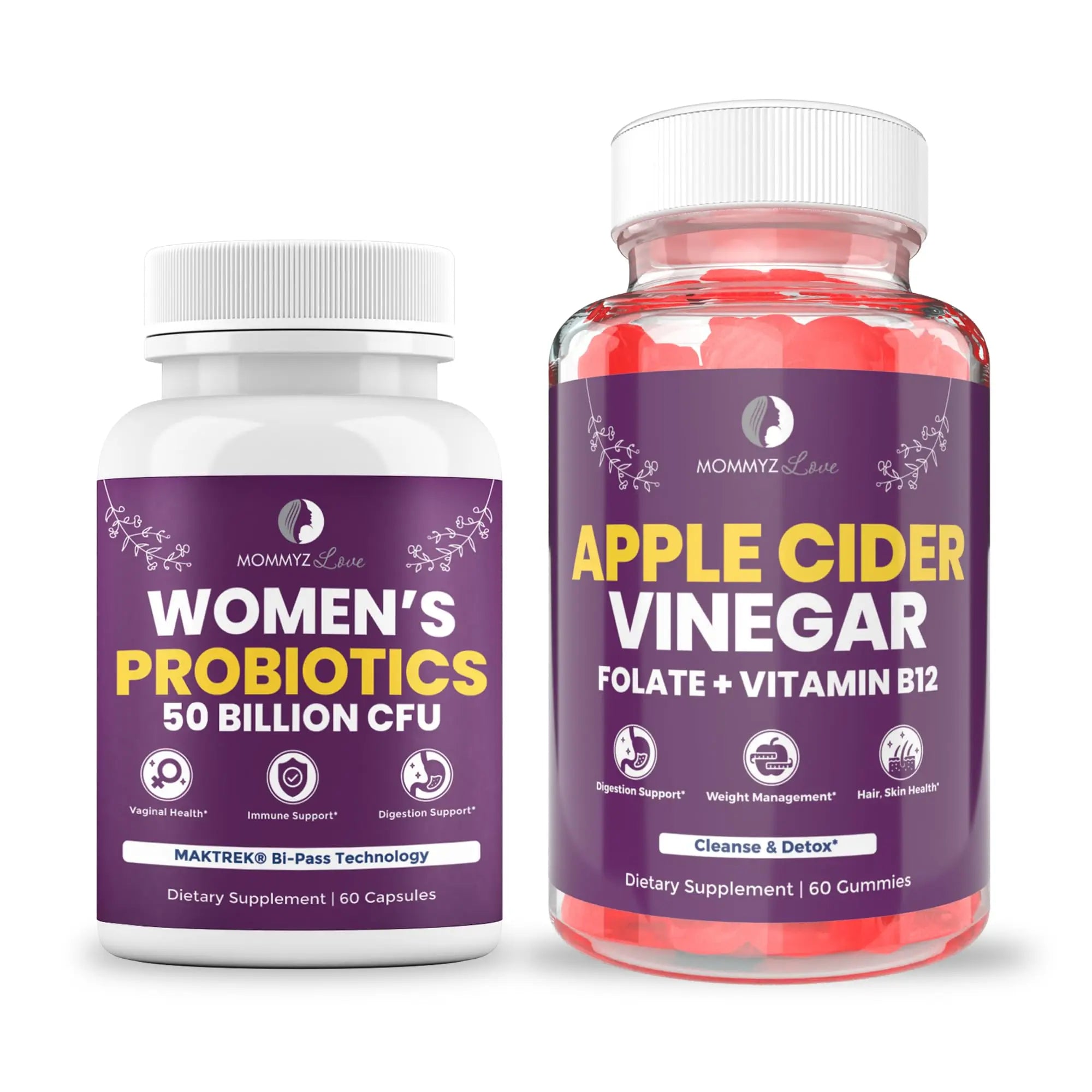 Probiotics for Vaginal Probiotics for Vaginal Odor Control, Balanced PH Levels Plus Apple Cider Vinegar Gummies Mommyz Love Au supplements