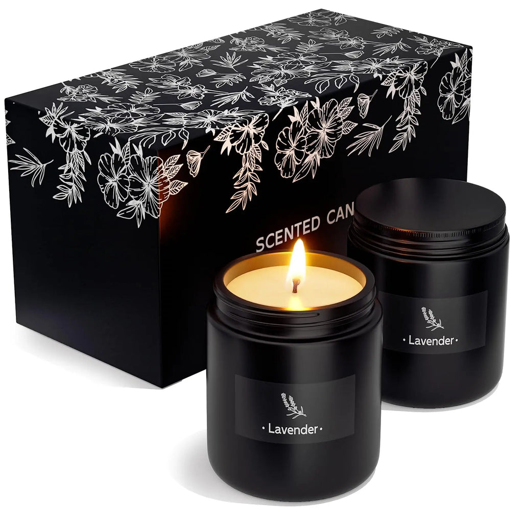 2 Pack Scented Candles for Home Scented, Strong Fragranced Aromatherapy Candles - 6 Oz TranquilBliss Au supplements