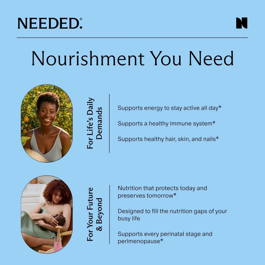 Needed. Multivitamin for Women with 23 Vitamins, Minerals and Antioxidants - Daily Womens Multivitamin Needed. Au supplements