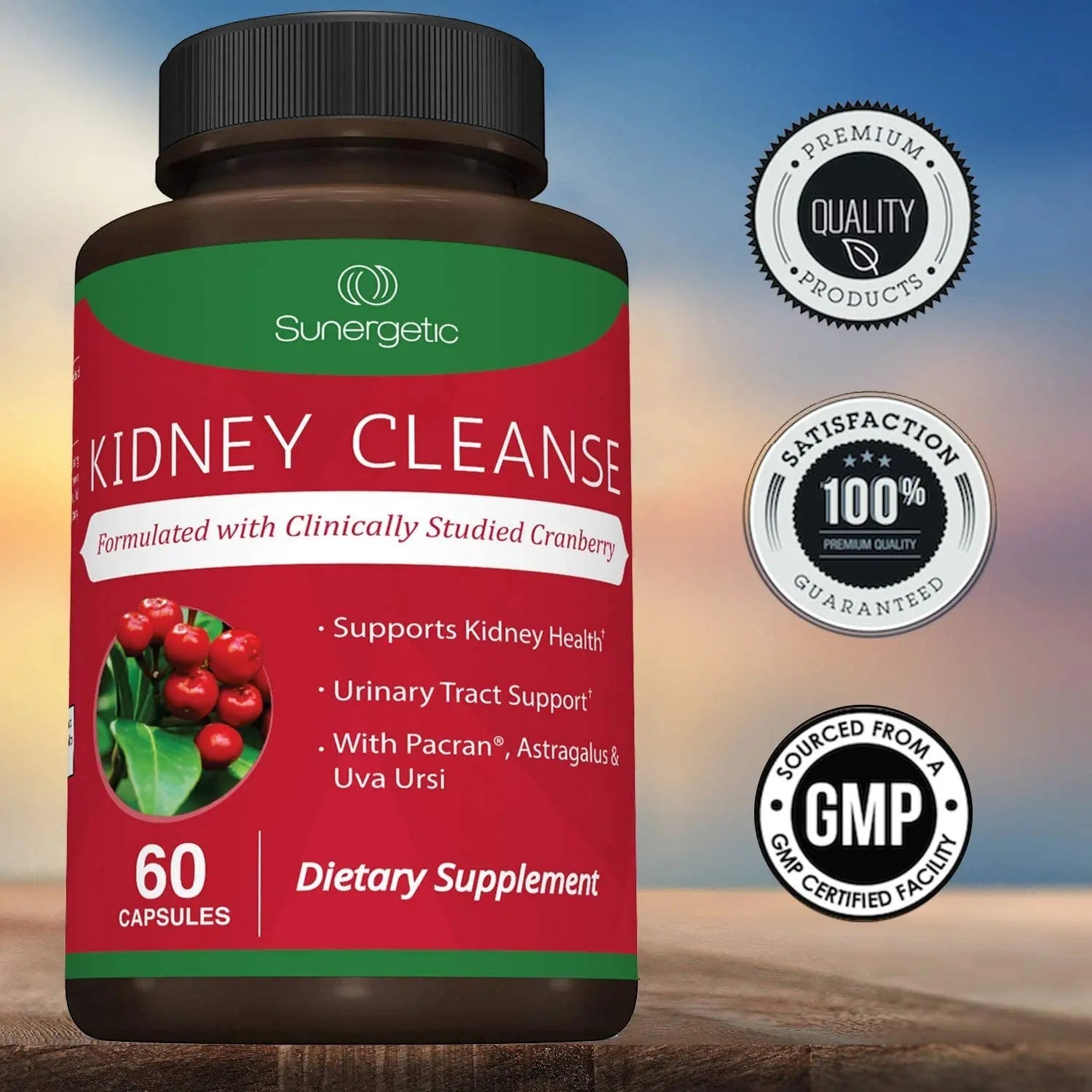 Premium Kidney Cleanse Supplement – Powerful Kidney Support Formula with Cranberry Sunergetic Au supplements