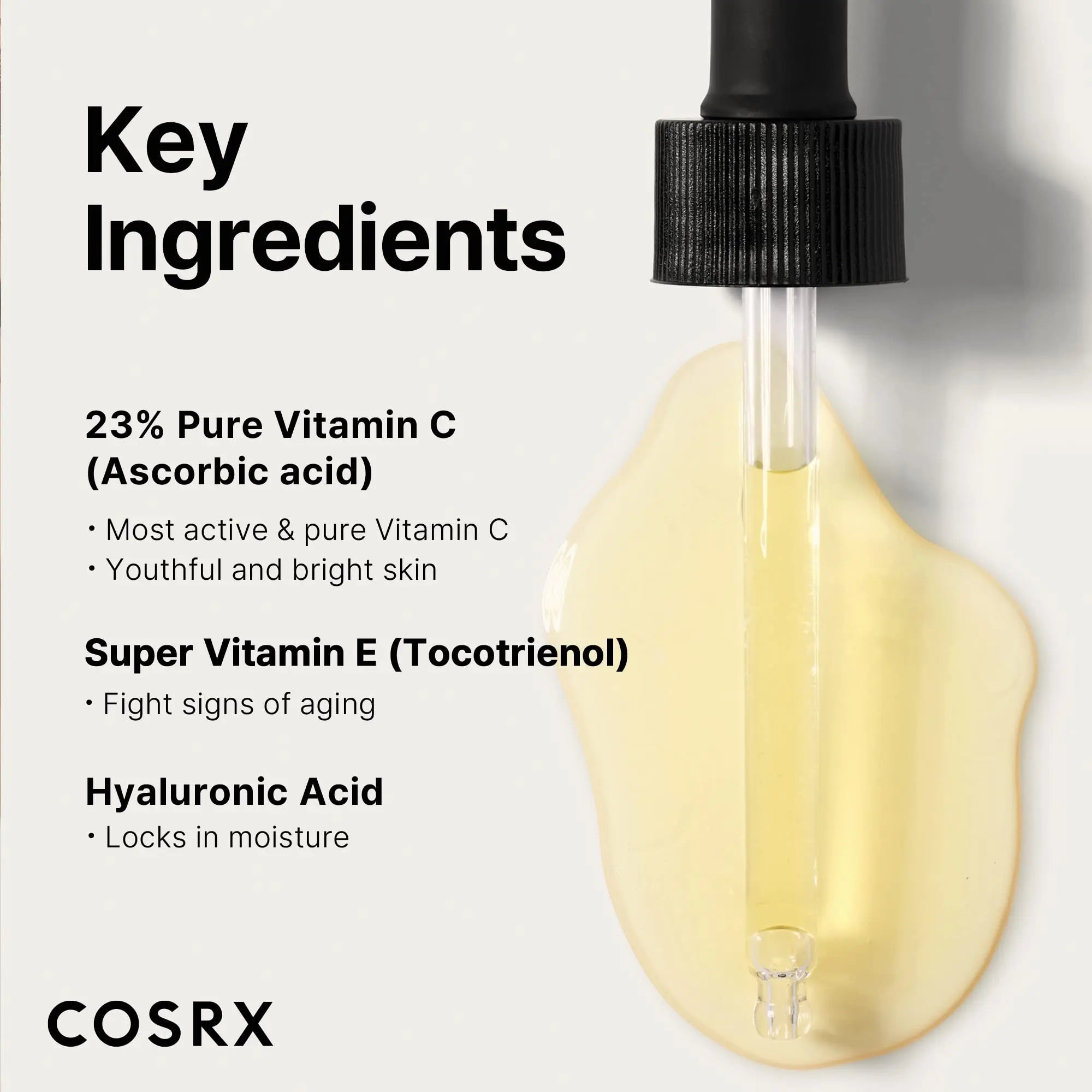 COSRX Pure Vitamin C Serum with Vitamin E & Hyaluronic Acid, Brightening COSRX Au supplements