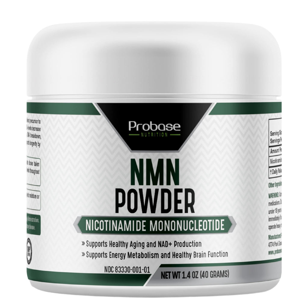 Probase Nutrition Longevity Pure NMN Powder 40 Grams - Ultra-Pure, Fully Stabilized, Pharmaceutical Grade NMN to Boost NAD+, Nicotinamide Mononucleotide Powder Supplement Probase Nutrition Au supplements