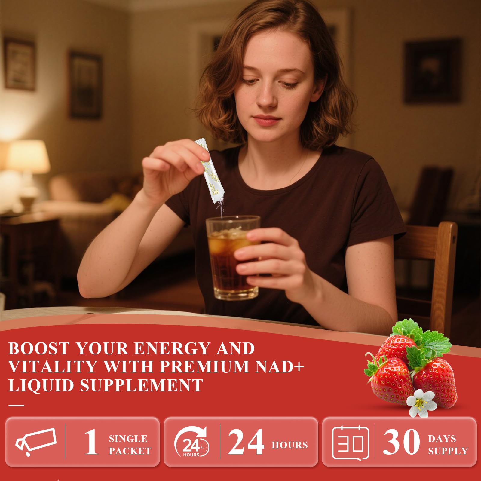 Healliance NAD+ Liquid Supplement 1000mg - Features Nicotinamide Riboside Resveratrol with PQQ for Targeted Healthy Aging and Cellular Energy Support, 30 Packets for Women and Men Healliance Au supplements