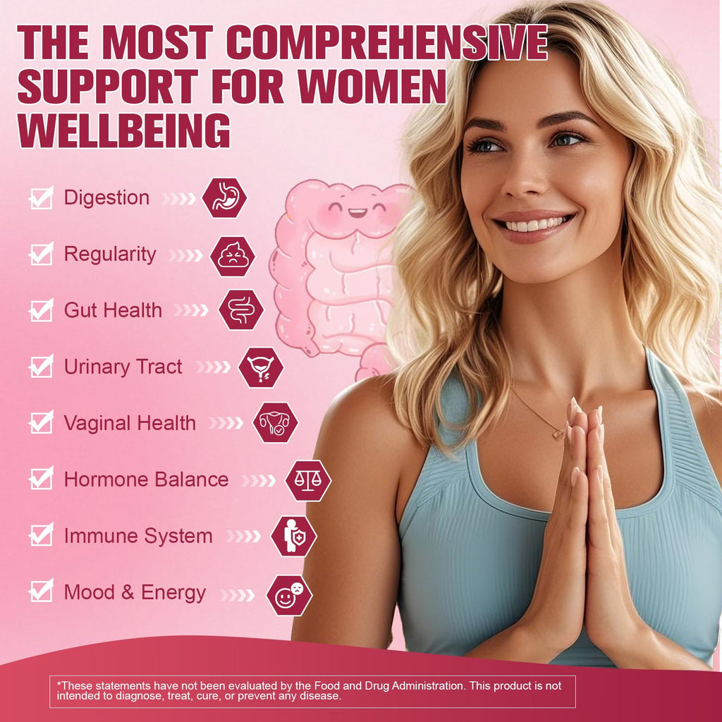 Totaria Probiotics for Women, 120 Billion Women Probiotic, with Akkermansia, Digestive Enzymes & Prebiotics, Cranberry, D-Mannose, for Gut, Vaginal, Urinary