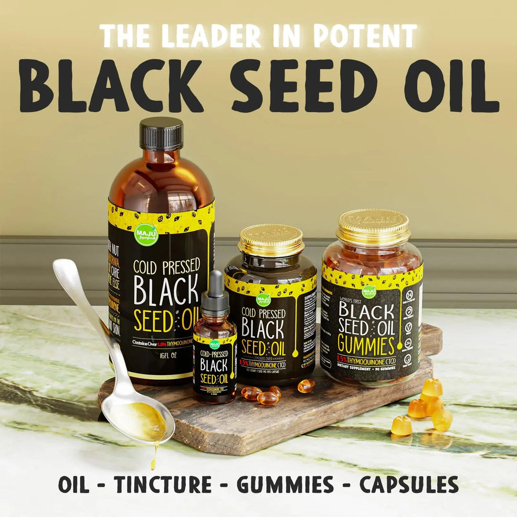 MAJU Black Seed Oil - 3 Times TQ, Cold-Pressed, Travel Size, 100% Turkish Black Cumin Maju Superfoods Au supplements