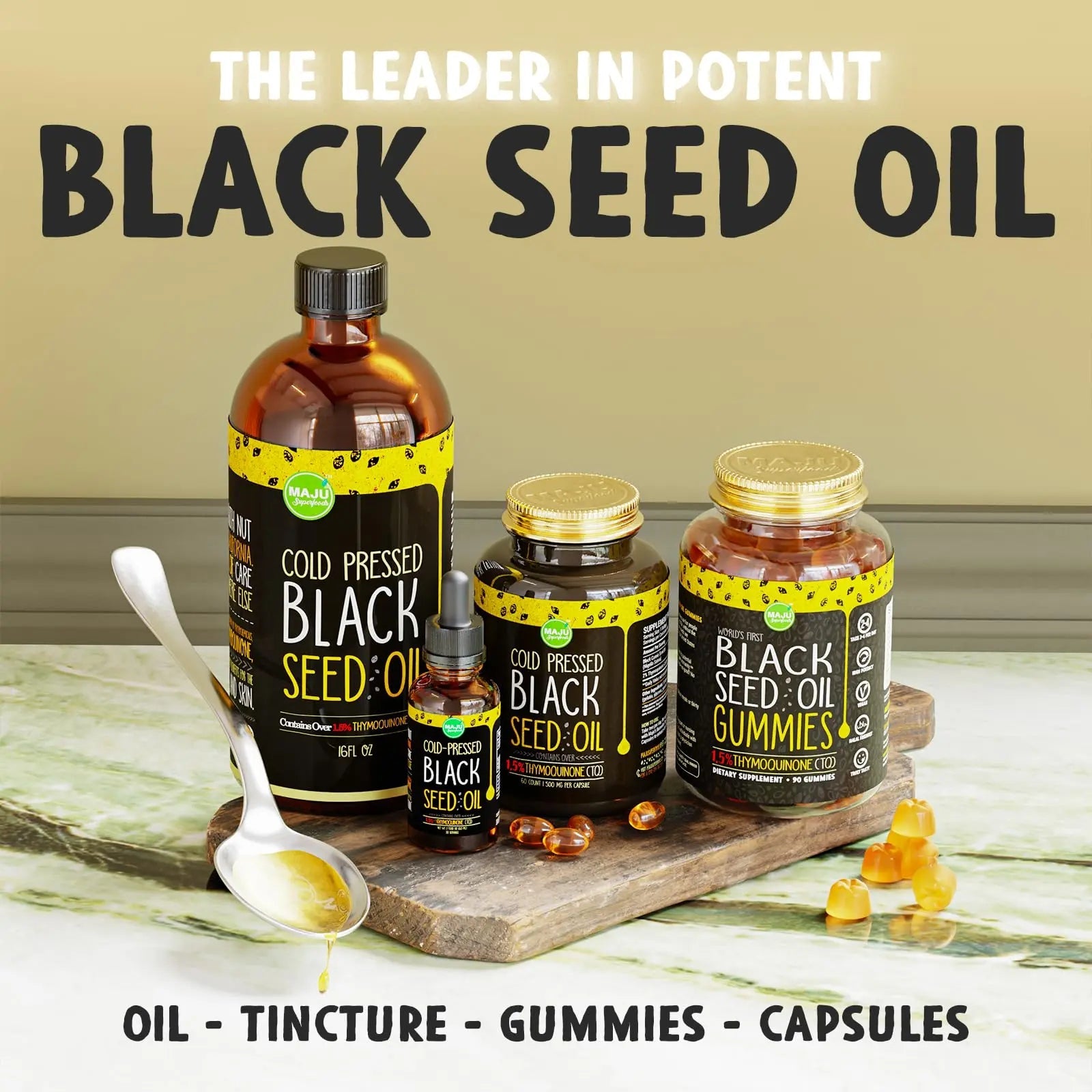 MAJU Black Seed Oil - 3 Times TQ, Cold-Pressed, Travel Size, 100% Turkish Black Cumin Maju Superfoods Au supplements