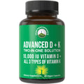 Peak Performance Advanced Vitamin D 10000 IU with All 3 Types of Vitamin K - 10,000 Vitamin D3 and Vitamin K2, K1, MK-7 (MK7), MK4 Capsules Supplement - 60 Small and Easy to Swallow Pills Peak Performance Au supplements