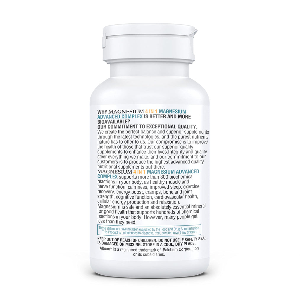 Kappa Nutrition Magnesium 4-in-1, 280mg Elemental Magnesium (Bisglycinate, Malate) + Zinc & Vitamin D3, Brain, Sleep, Energy, Muscle, Immune Support, 120 Vegan Capsules. KAPPA NUTRITION Au supplements