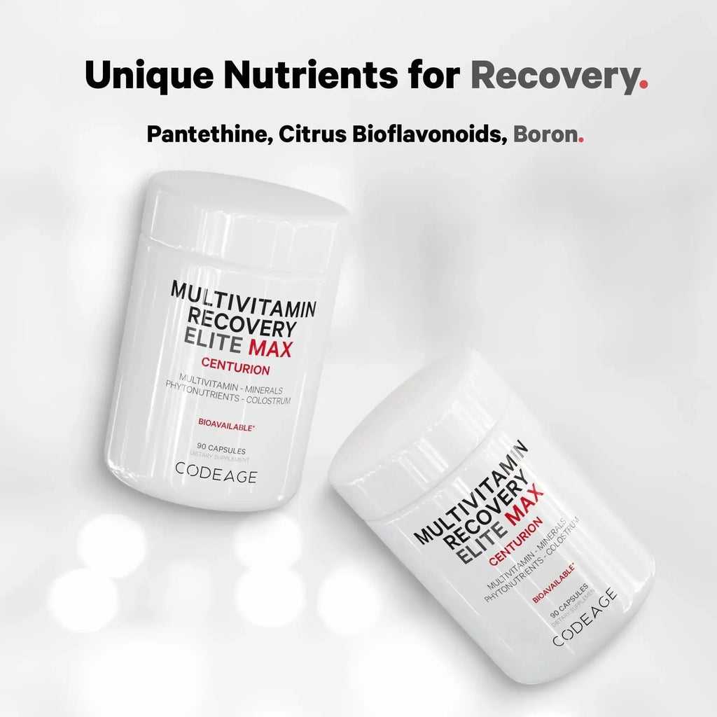Codeage Multivitamin Recovery Elite Max Supplement - Vitamins A, C, D, E, B-Complex, Essential Minerals, Antioxidants, Colostrum Codeage Au supplements