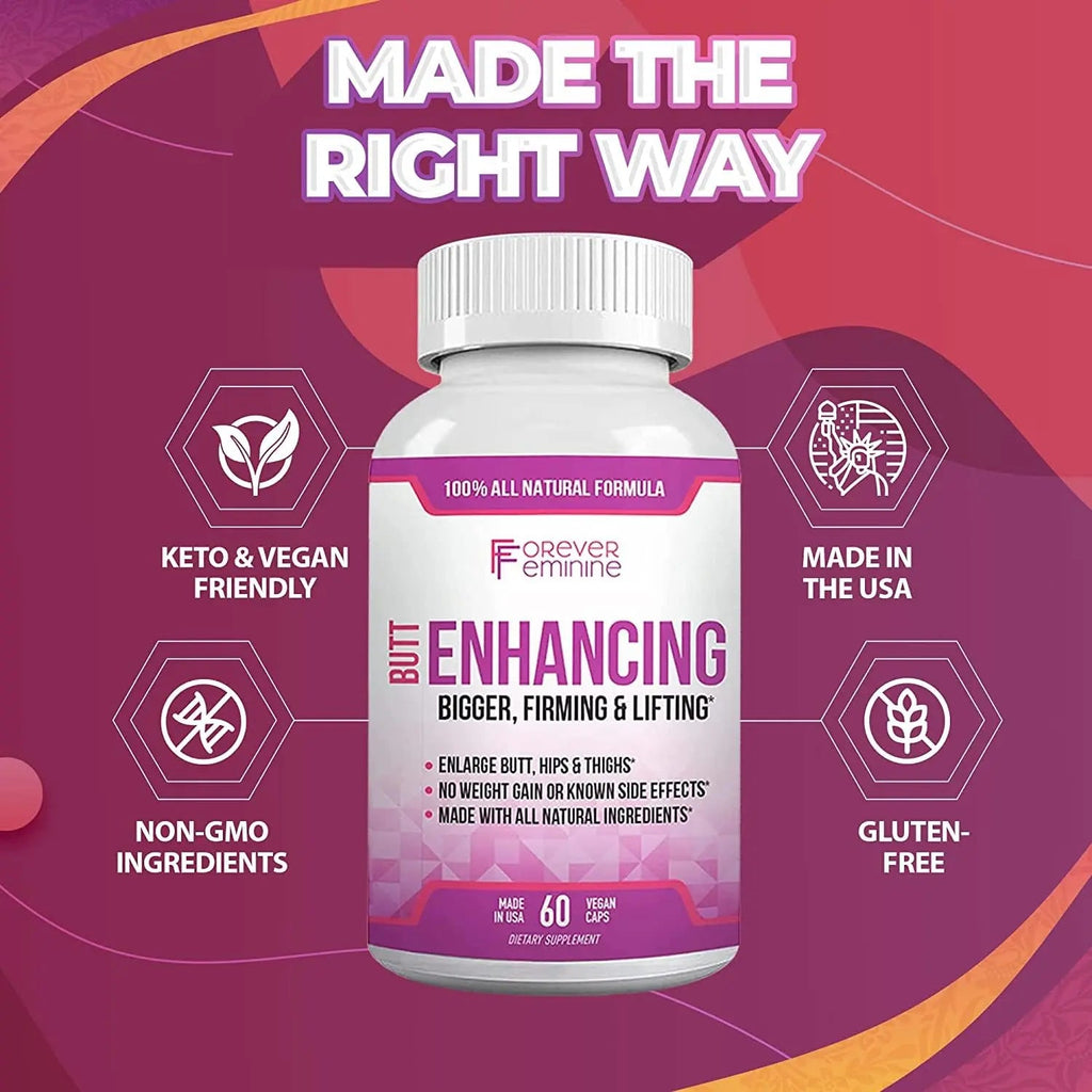 Forever Feminine Premium Butt Enhancement Pills - Booty Enlargement Pills - Shape Forever Feminine Au supplements